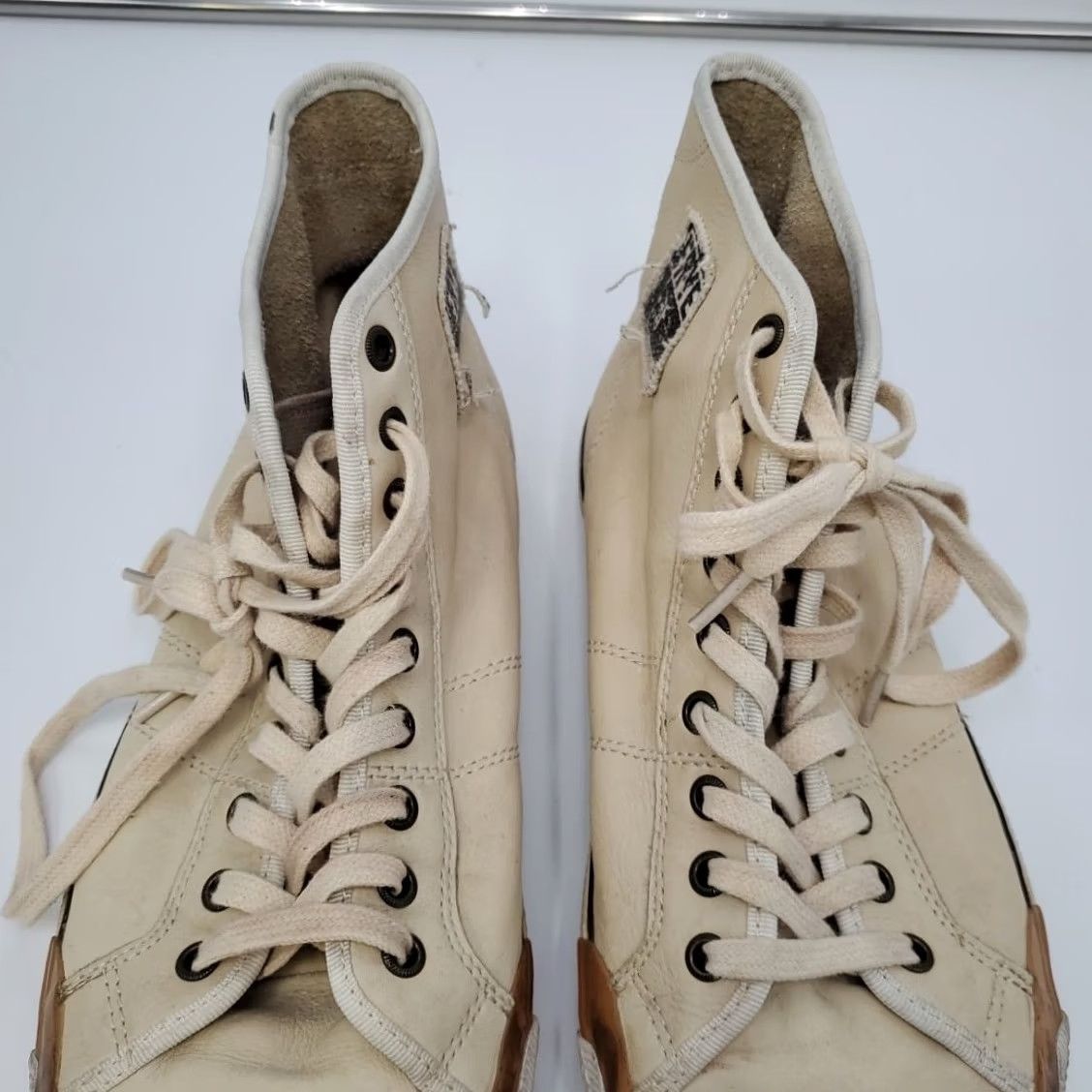 Frye Frye Greene Tall Lace Sneaker Men’s Size 10.5 Brown Leather High Top Casual Cushioned Solid Tan Brown Shoes Size US L / EU 52-54 / 3 - 5 Thumbnail
