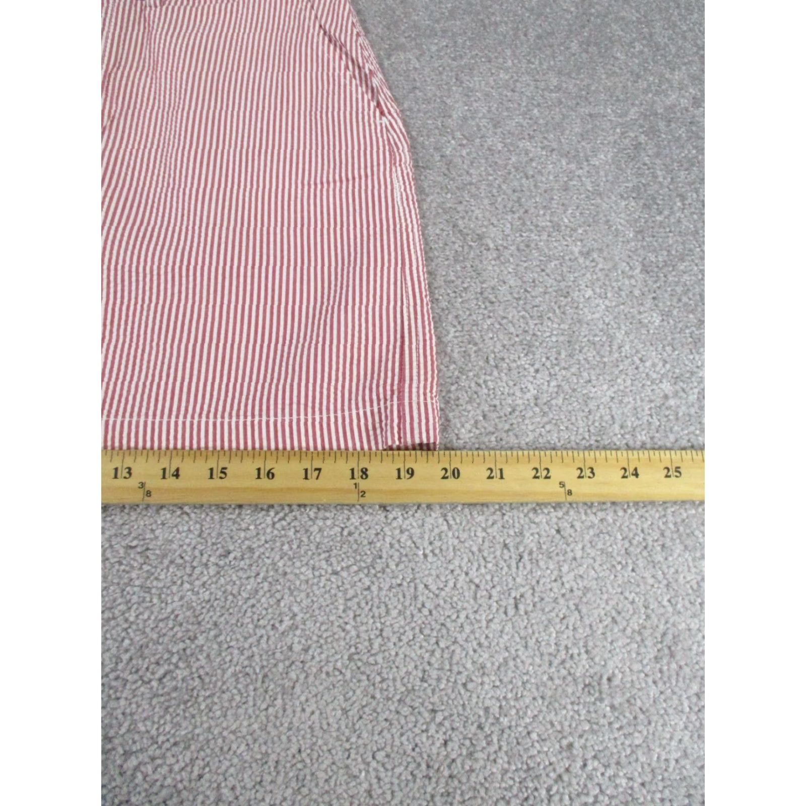 Polo Ralph Lauren VINTAGE Ralph Lauren Sport Skirt Womens 6 Red White Stripes Cotton Seersucker Mini Size 28" / US 6 / IT 42 - 4 Thumbnail