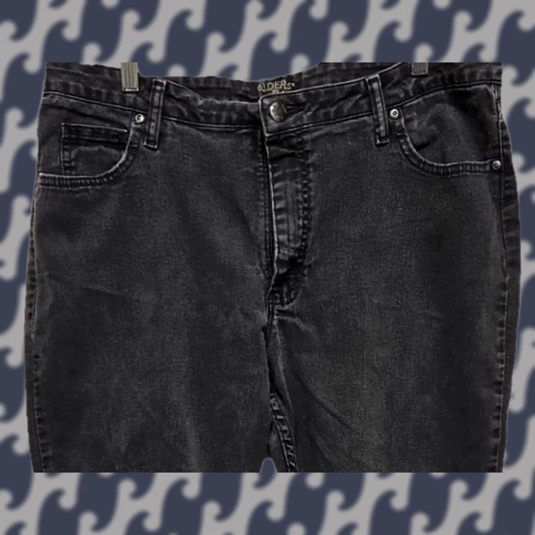 Lee Lee Riders Women’s Dark Gray Stretch Denim Jeans 18M Regular/18M Straight 28in Inseam Size 40" / US 18 - 1 Thumbnail