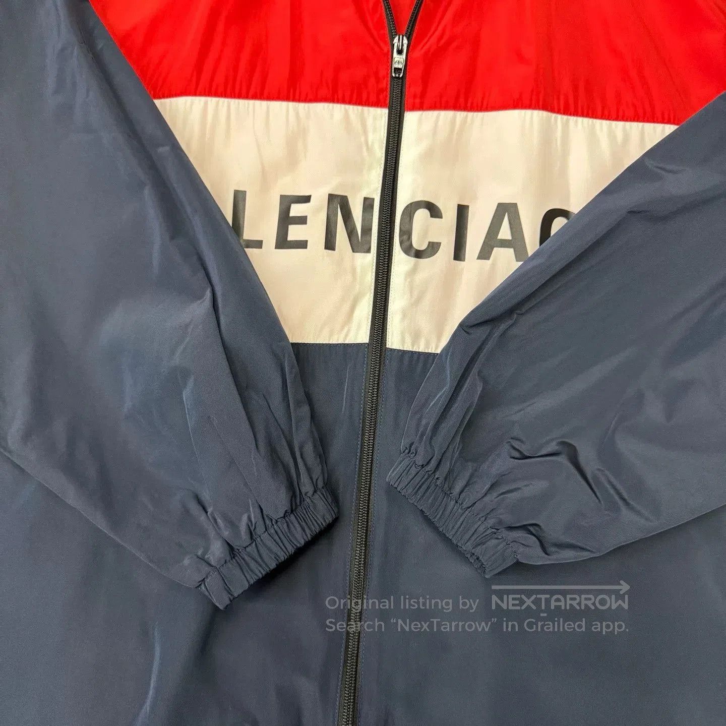 Balenciaga Balenciaga White Red Blue Windbreaker. Size US XS / EU 42 / 0 - 2 Thumbnail