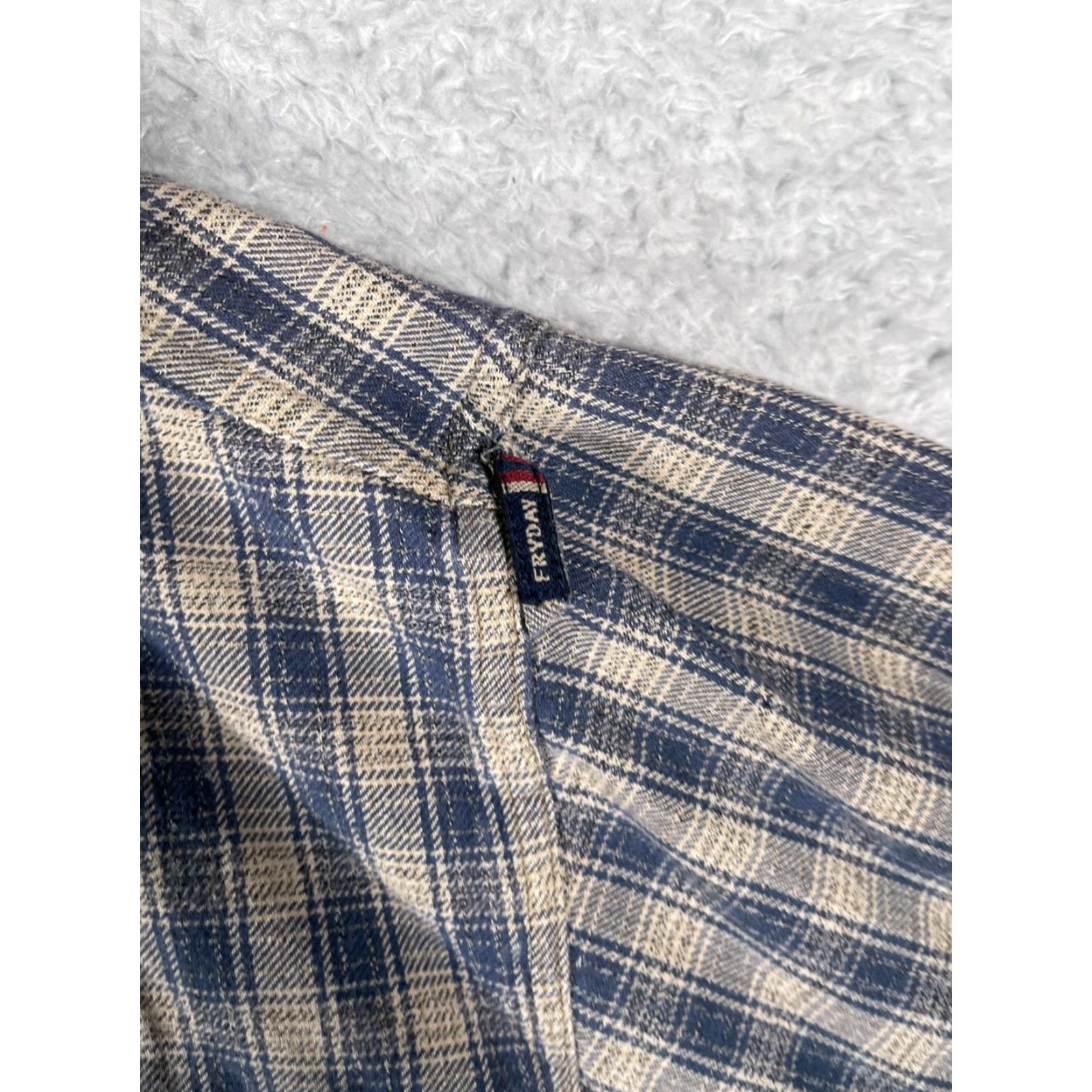Barracuda Fryday Club Shirt Men’s Button-Up Blue 100% Cotton L/S Plaid Angler Fishing Button-Down with Pockets Size US L / EU 52-54 / 3 - 3 Thumbnail