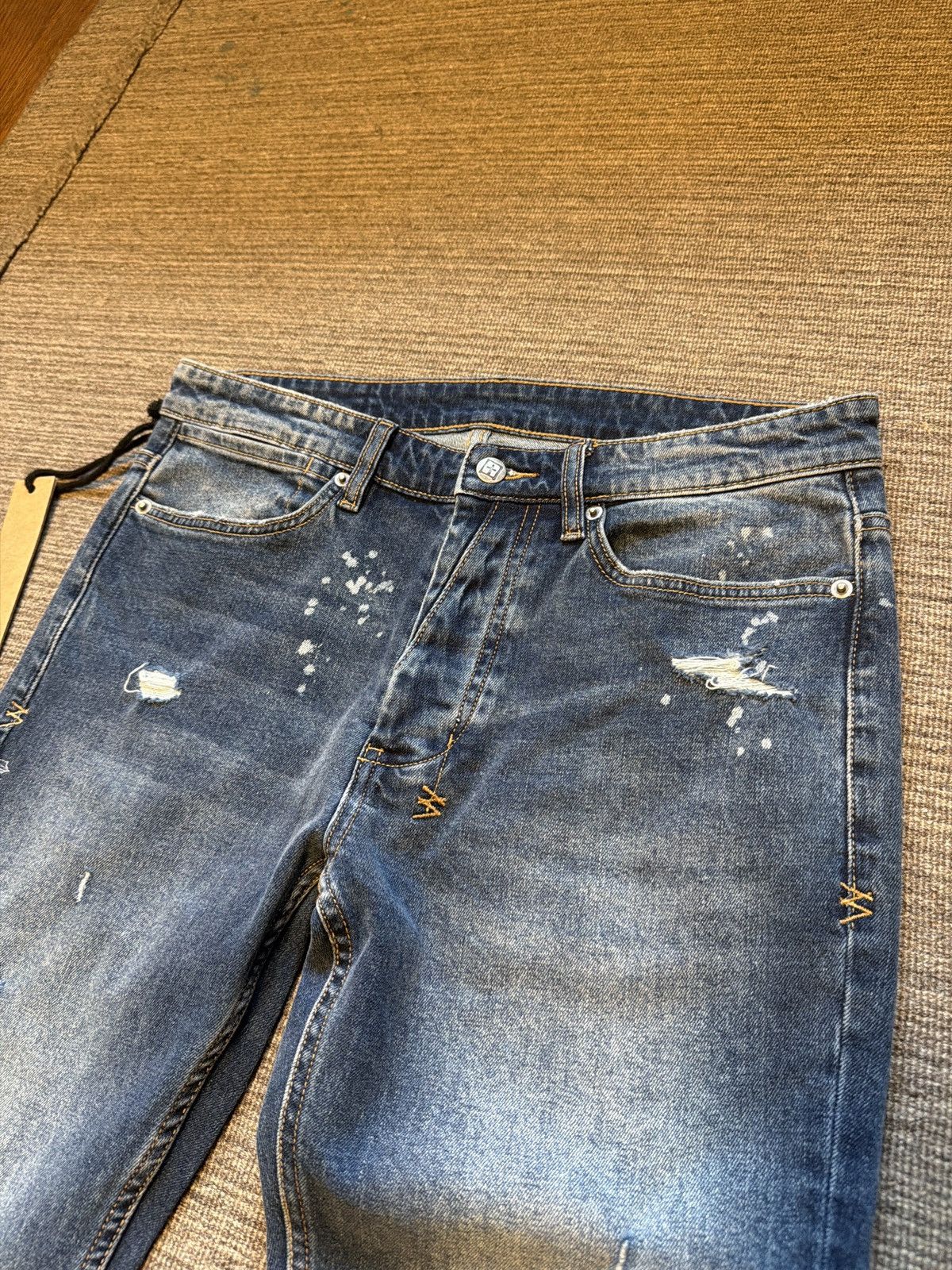 Ksubi Ksubi Van Winkle Kulture Jeans Distressed Blue Deadstock Size US 32 / EU 48 - 3 Thumbnail