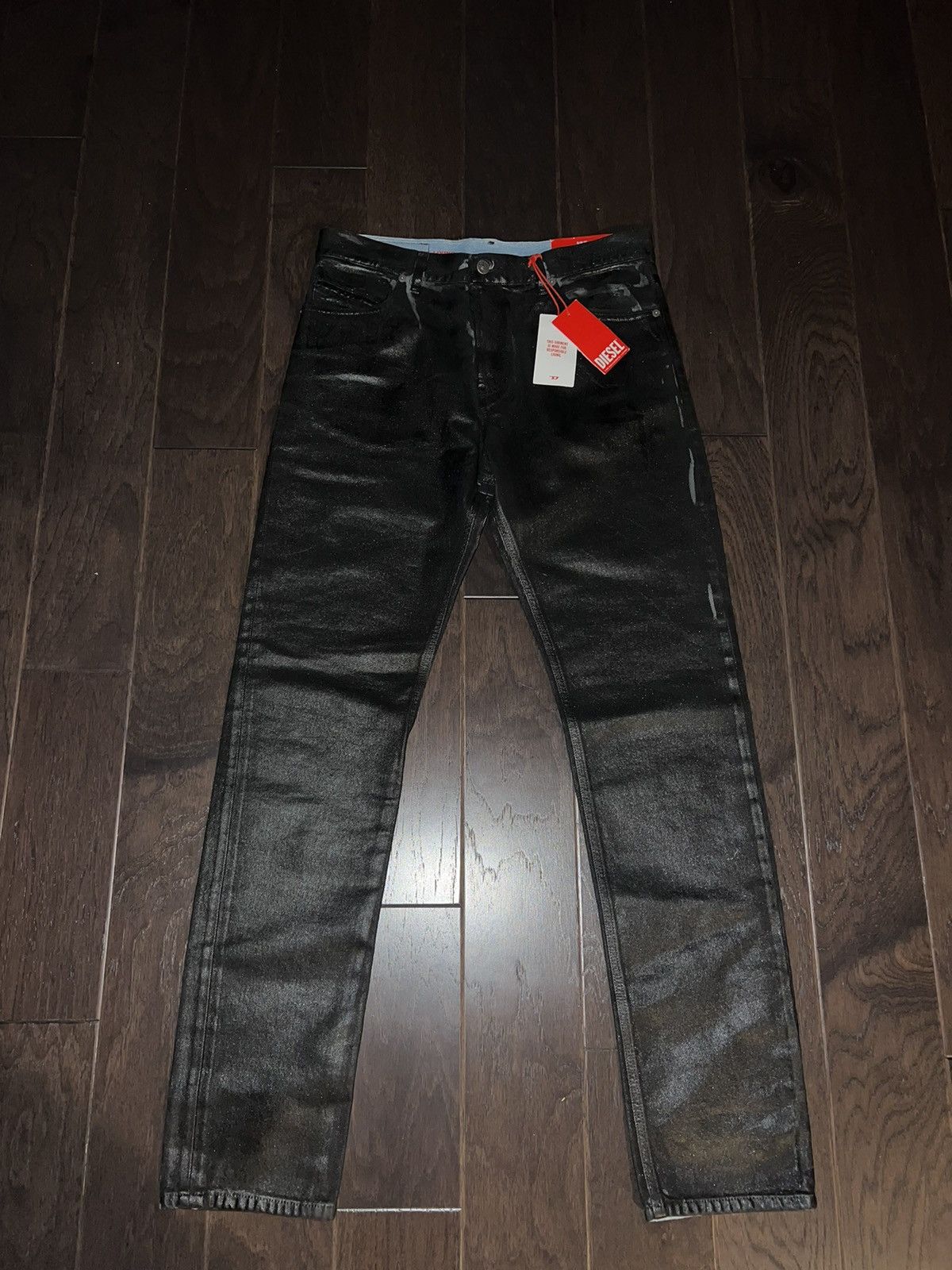 DIESEL-WAX DENIM JEANS