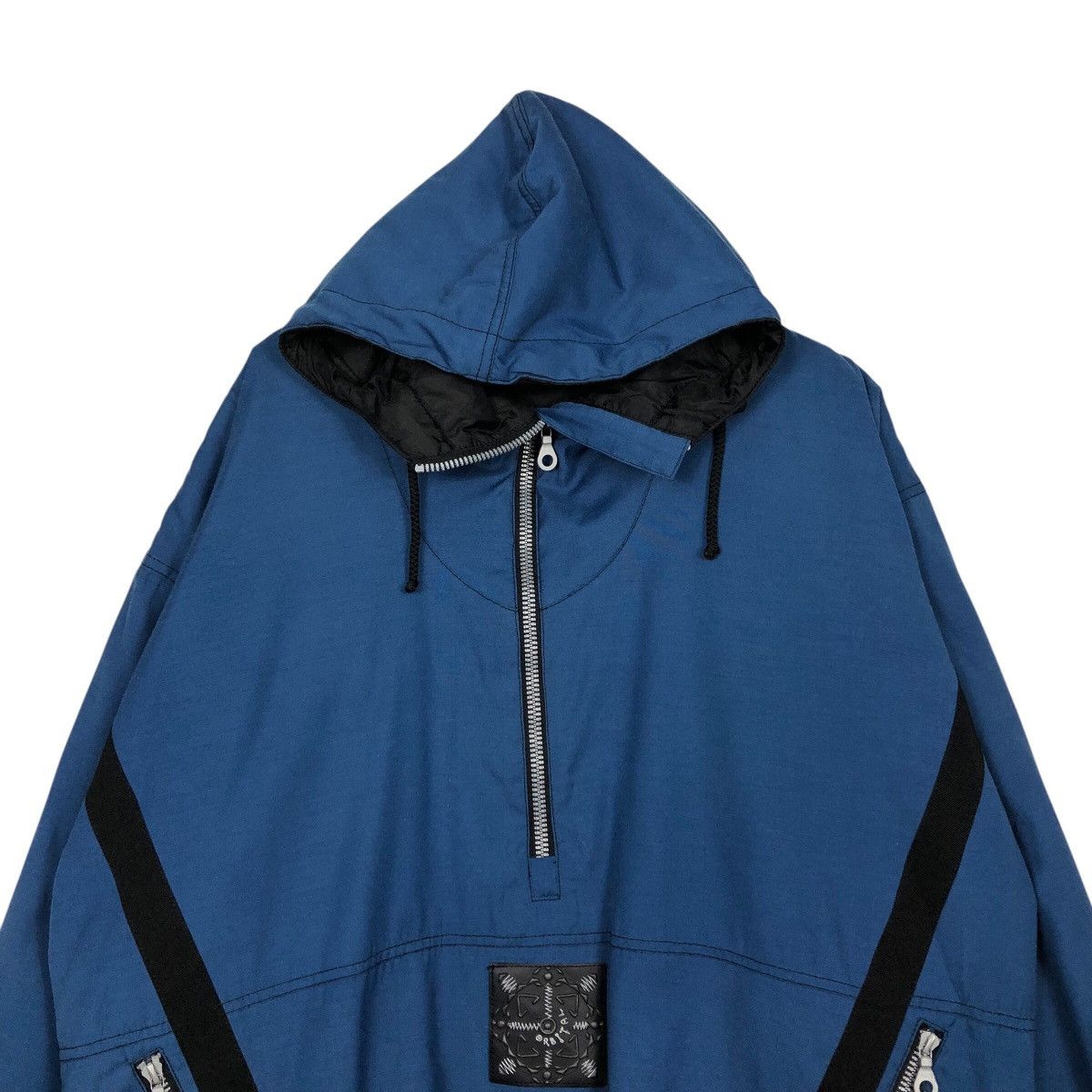 Japanese Brand Vintage Anorak Half Zipper Biker Jacket Active Swiss Design Size US L / EU 52-54 / 3 - 4 Thumbnail