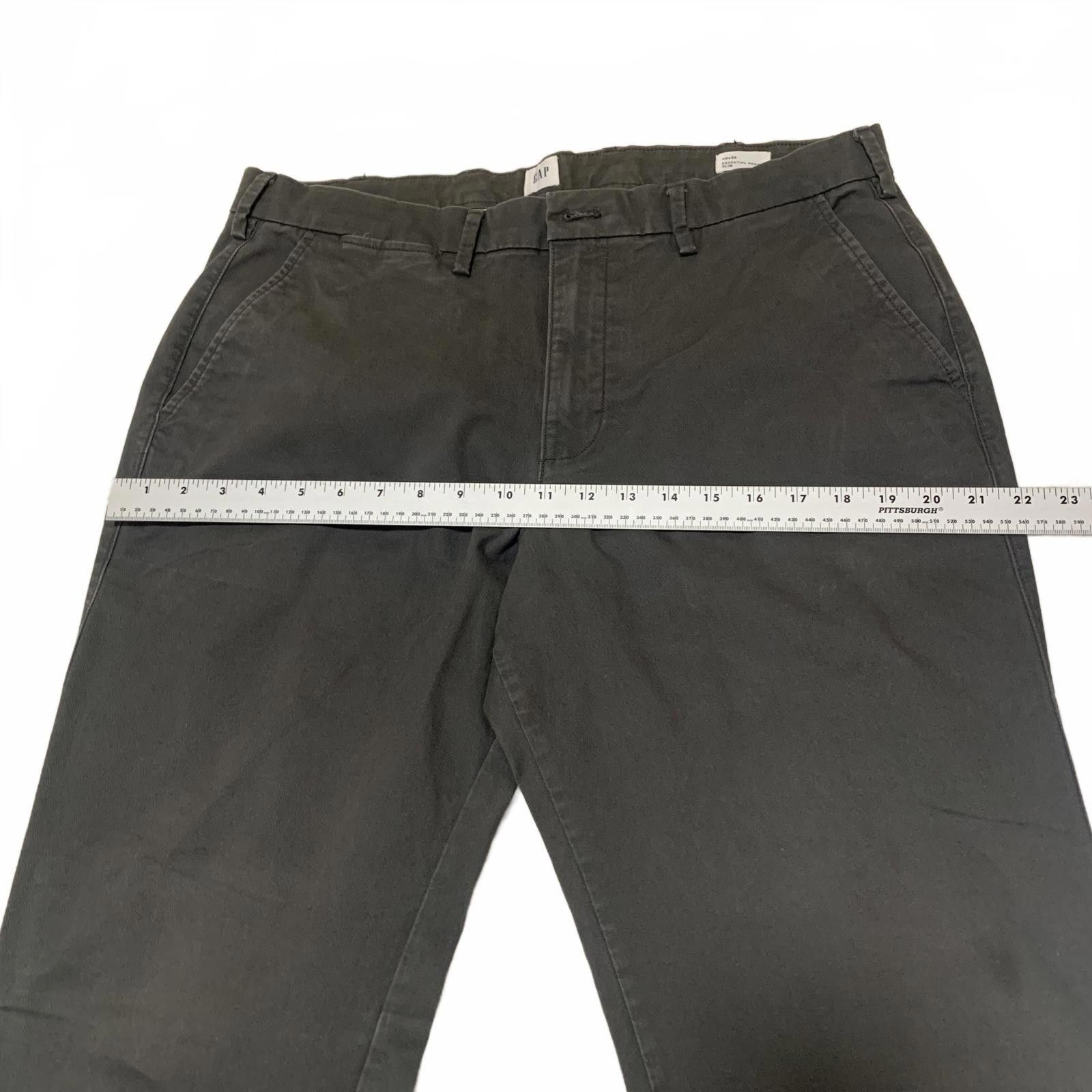 Gap Gap Men's Size 36x32 Charcoal Khaki Slim Casual Pants Size US 36 / EU 52 - 8 Thumbnail