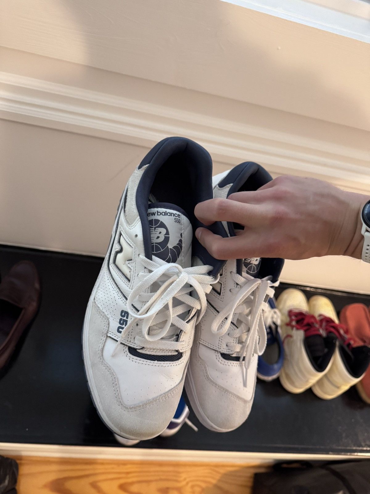 New Balance New Balance 550 White/Blue - Size 12 Size US 12 / EU 45 - 2 Thumbnail