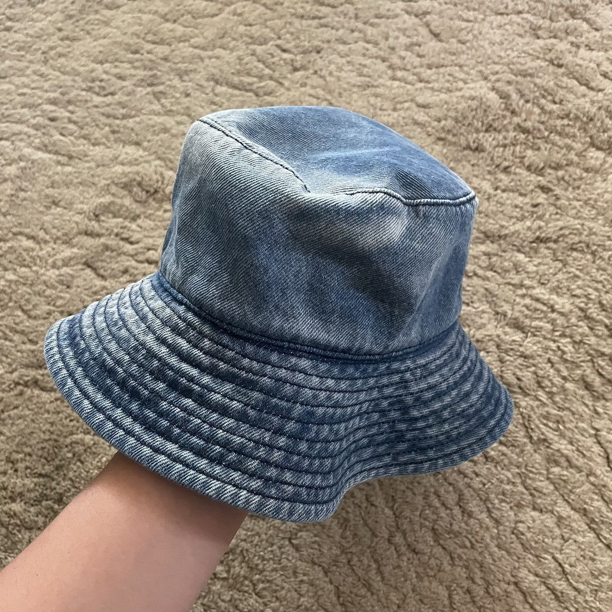 Maison Margiela Mm6 maison margiela denim bucket hat Size ONE SIZE - 3 Thumbnail