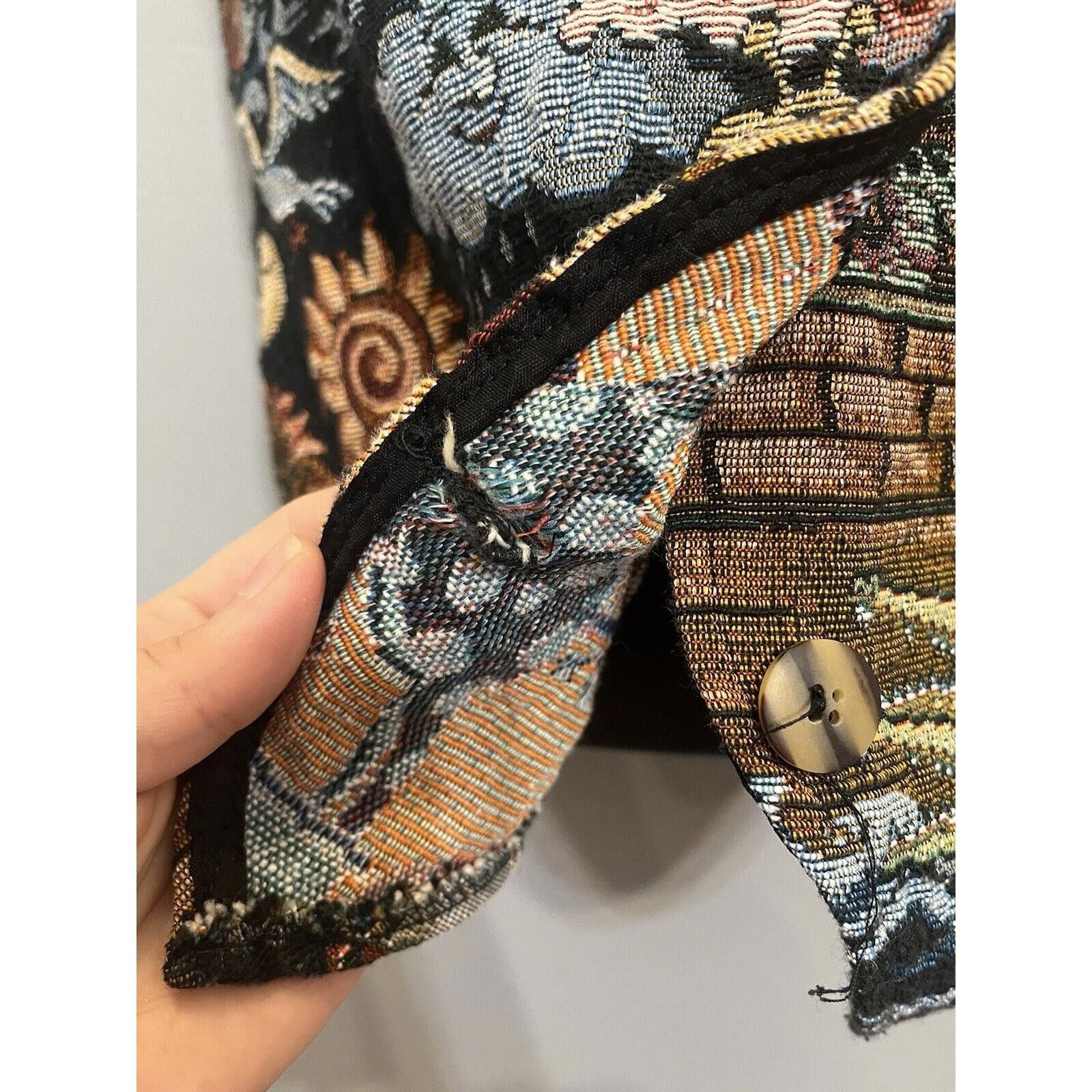 Unknown London Vintage Tapestry Vest with Whimsical Animal & Nature Design Size ONE SIZE - 6 Thumbnail
