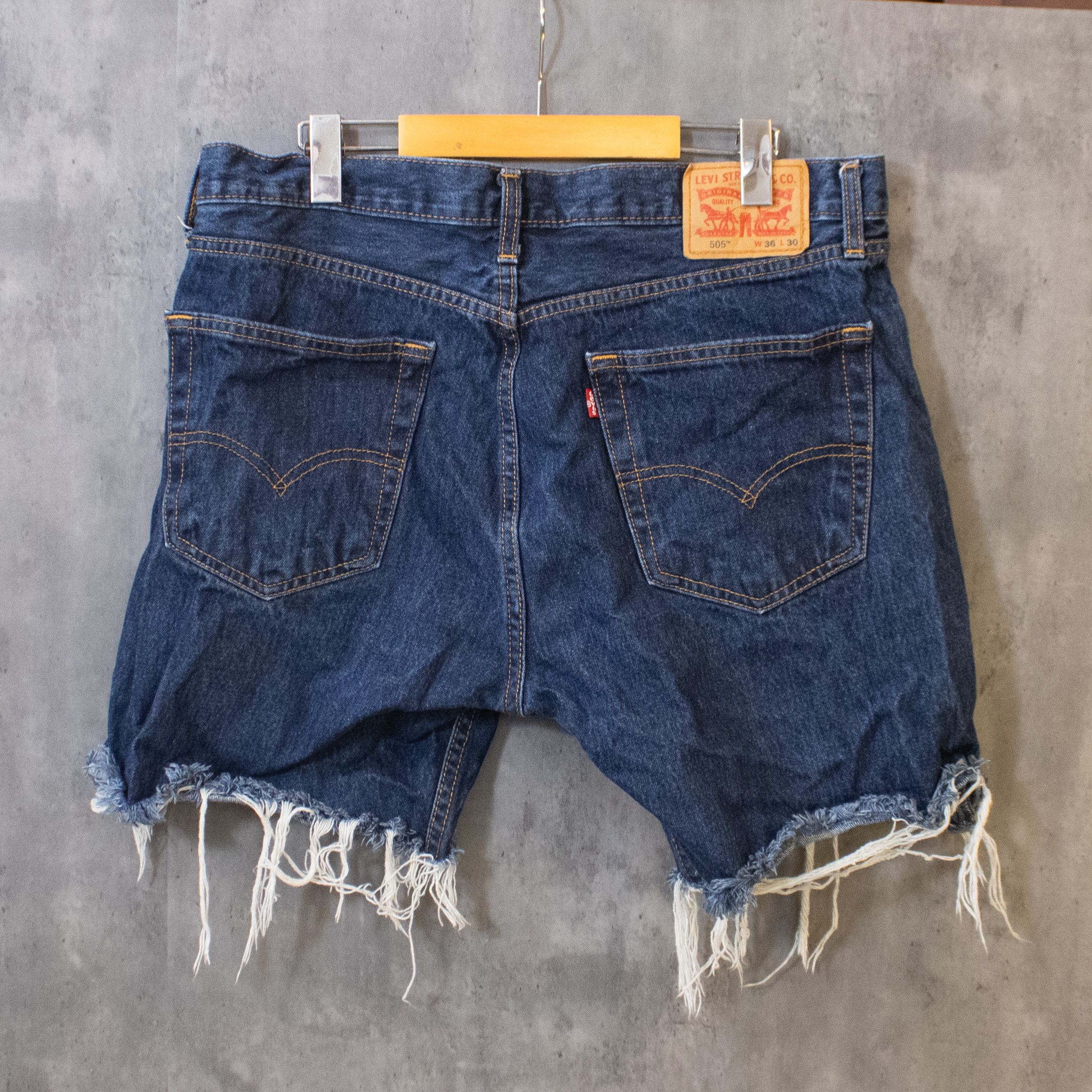 Levi's Levis Cut Off Baggy Indigo Distressed Jorts Shorts Size US 36 / EU 52 - 4 Thumbnail