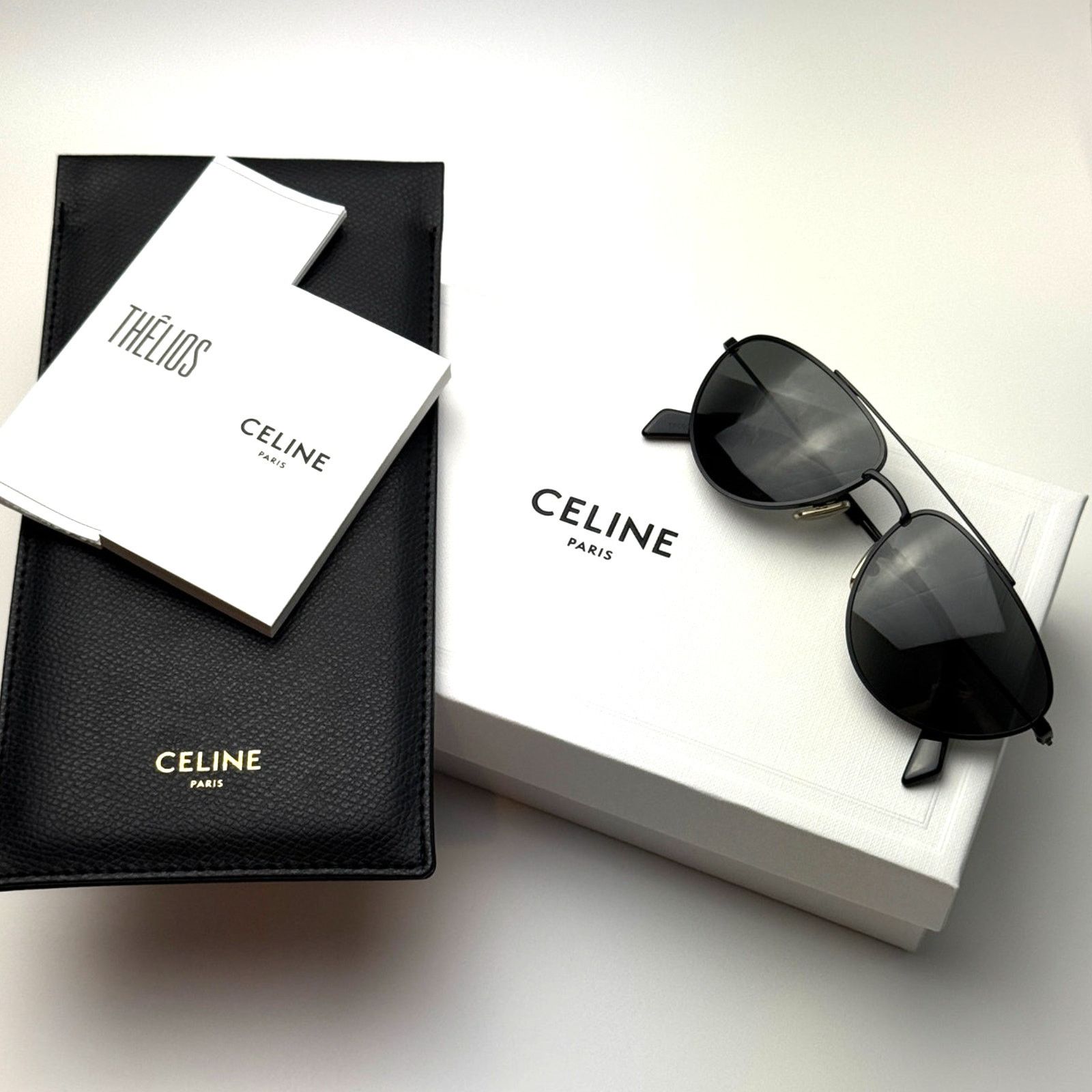 Celine NEW Celine Sunglasses CL40077U 02A Matte Black/Smoke Unisex Size ONE SIZE - 8 Thumbnail