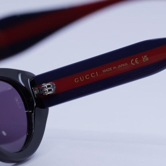 Gucci 🕶️ New Gucci GG1862S 004 Sunglasses - Shiny Black/Blue/Red Size ONE SIZE - 8 Thumbnail
