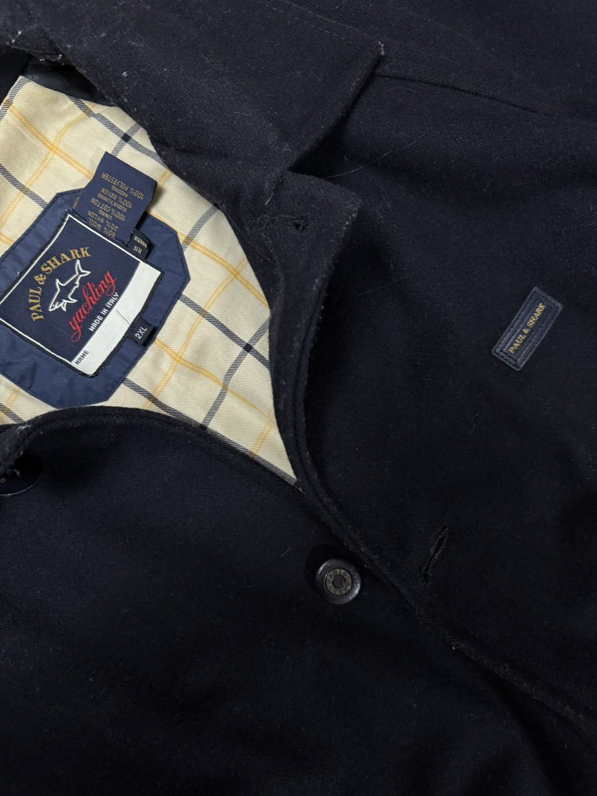 Paul & Shark Paul & Shark Navy Wool Car Coat Size US XXL / EU 58 / 5 - 2 Thumbnail