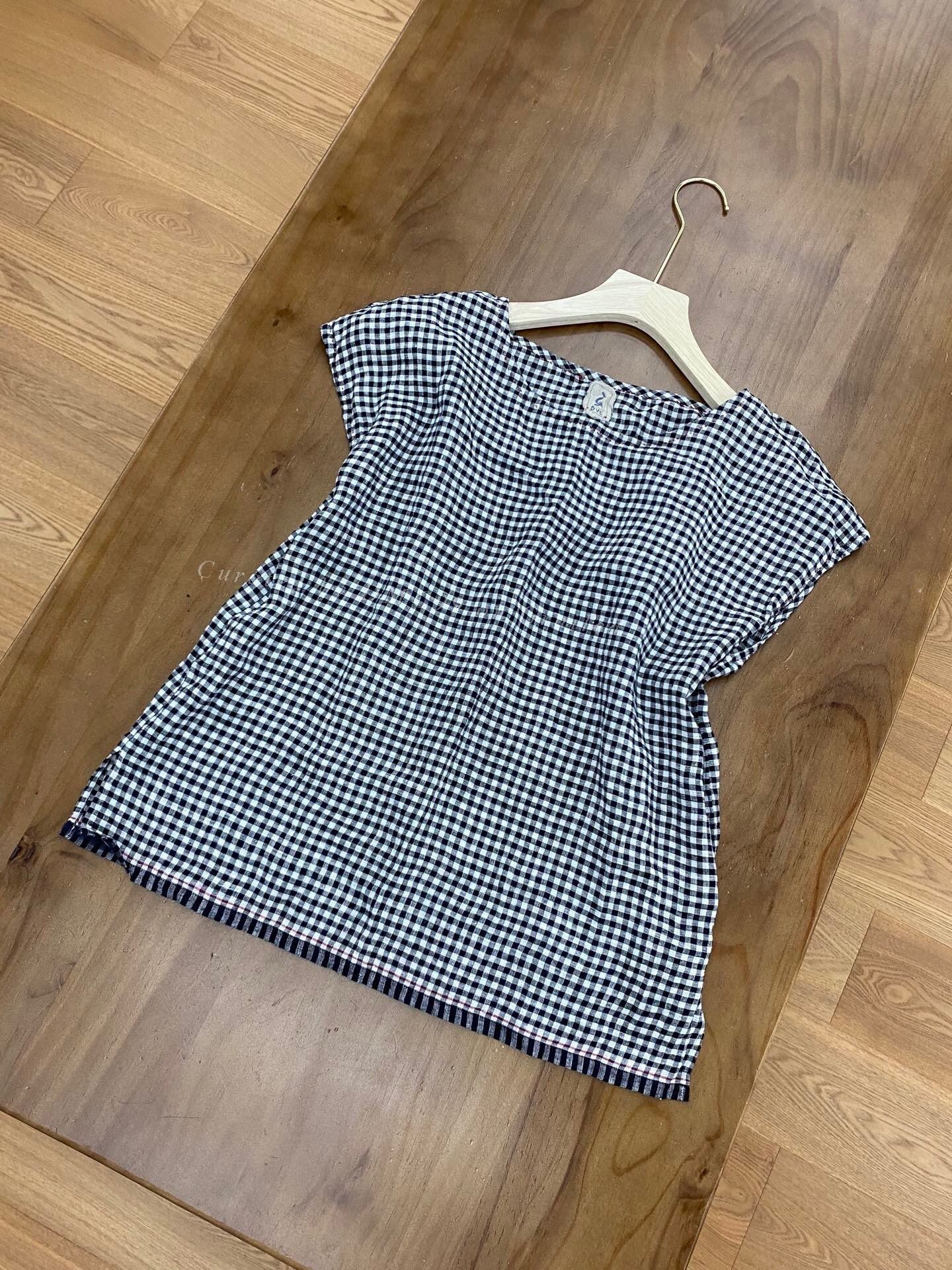 Other DVE Classic Black White Check Sleeveless Top Size S / US 4 / IT 40 - 1 Thumbnail