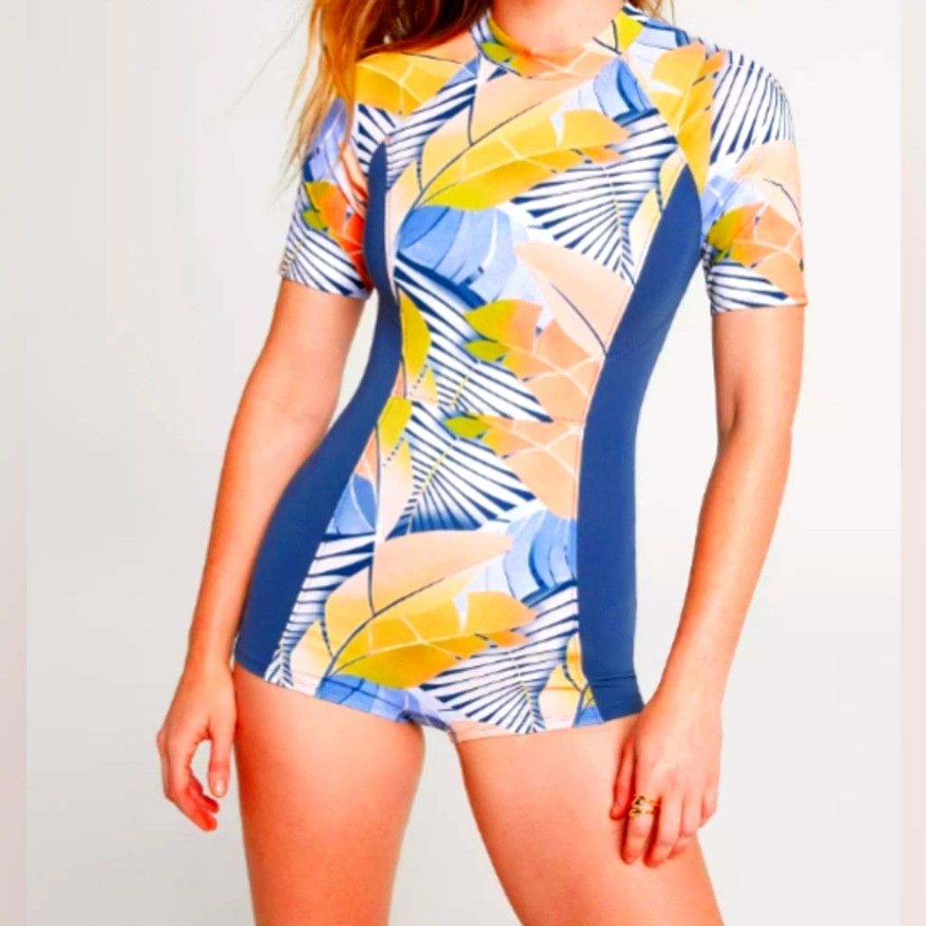 Other Calia desert Flora Peri dusk zip back paddle suit size 10 Size ONE SIZE - 1 Thumbnail