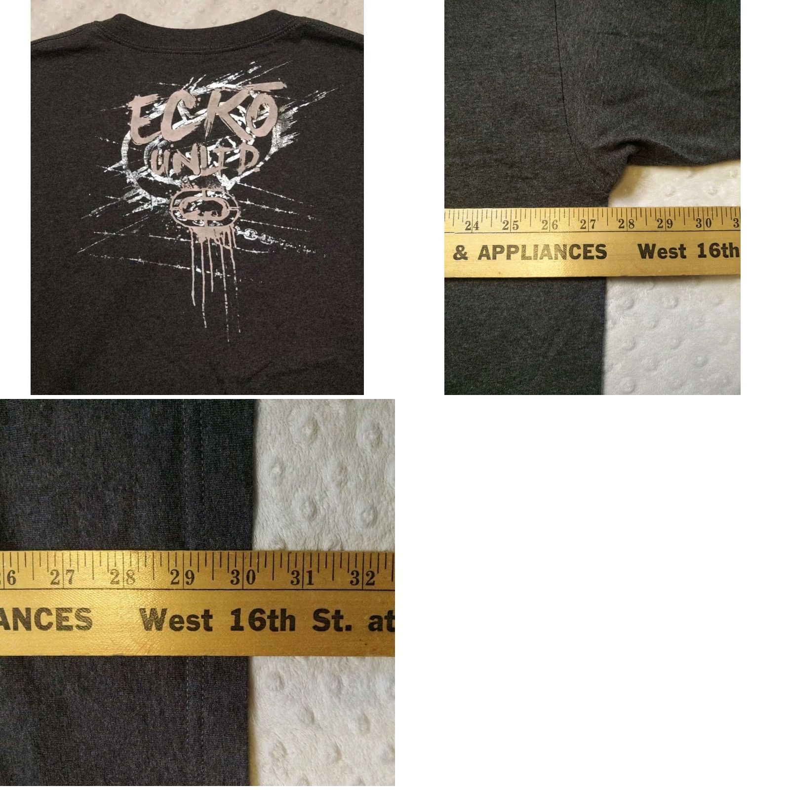 Ecko Unltd. Ecko Unltd. Skull Graphic Print T-Shirt Dark Gray 3XL Mens Vintage 90s Y2K Hip Hop Grunge Shirt Short Sleeve Crew Neck Size US XXL / EU 58 / 5 - 8 Thumbnail