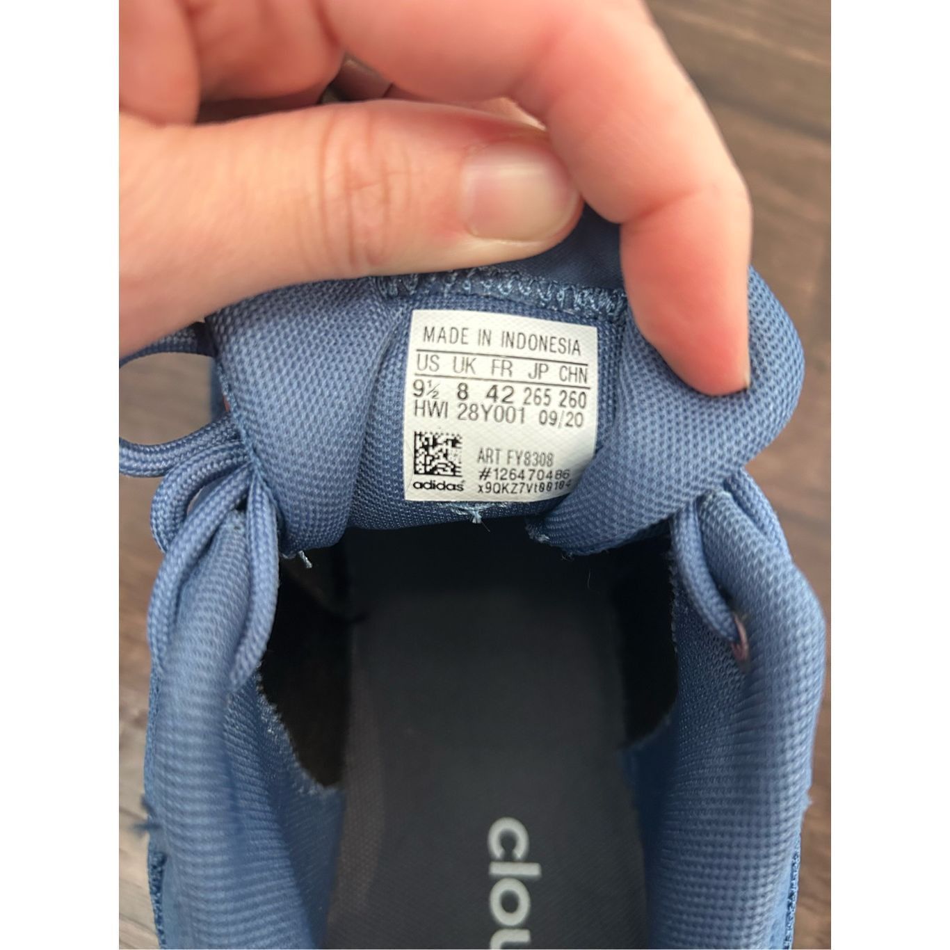 Adidas adidas QT Racer 2.0, Crew Blue/Halo Blue Cloudfoam Sneakers, Size US 9.5 / IT 39.5 - 3 Thumbnail