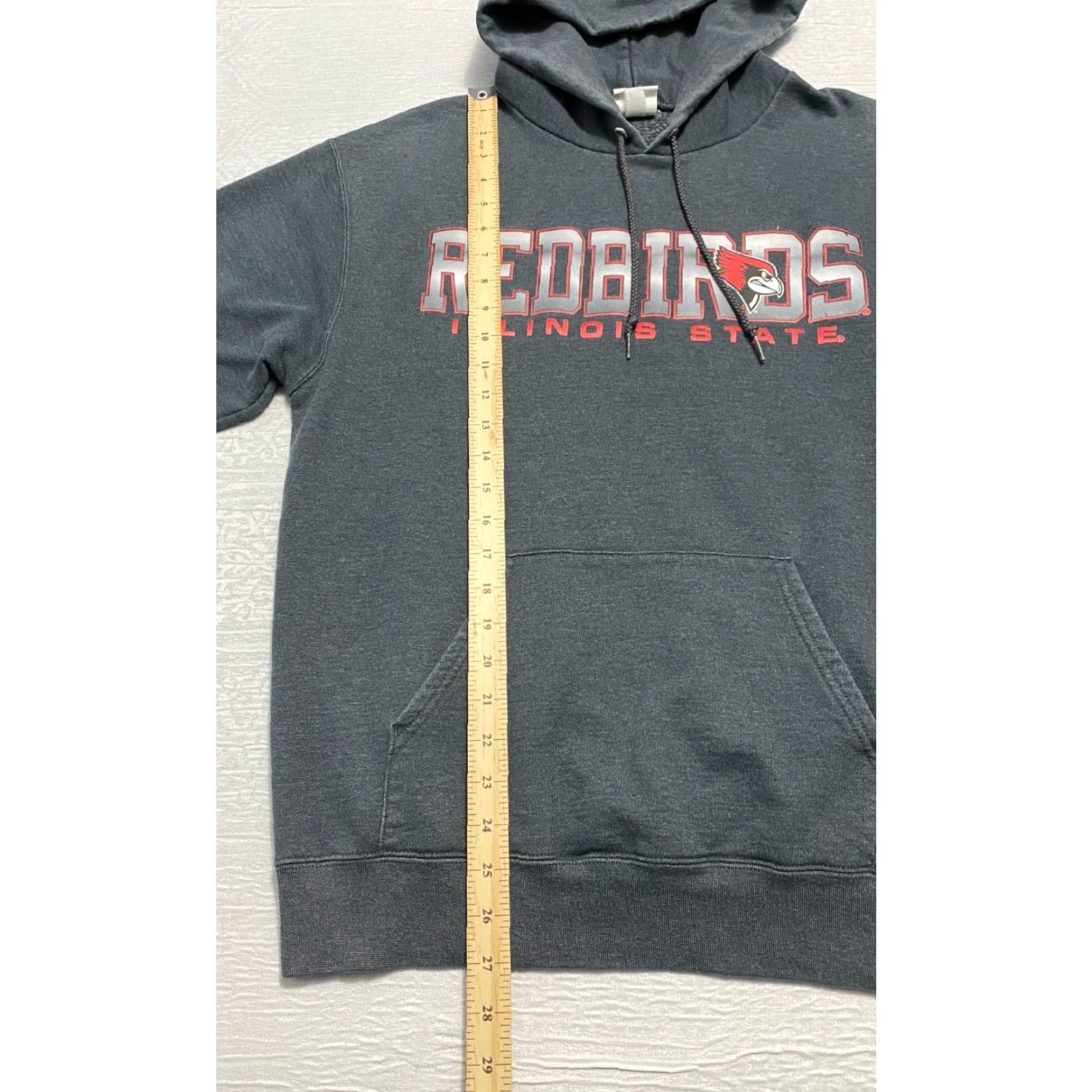 Champion Champion Sweatshirt Mens Size M Gray Eco Fleece Hooded Redbirds Illinois State Size US M / EU 48-50 / 2 - 4 Thumbnail