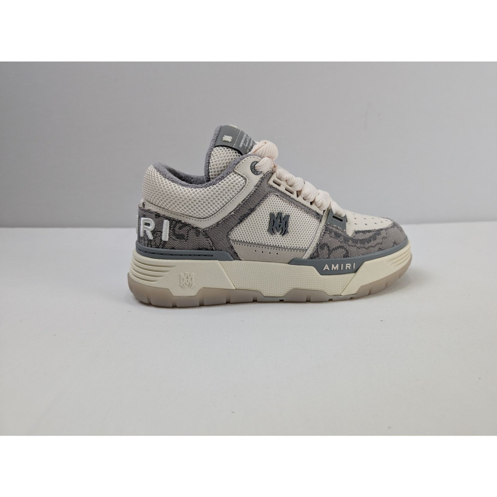 Amiri o1rshd1 Bandana Denim MA-1 Sneakers in Grey Size US 11 / EU 44 - 4 Thumbnail