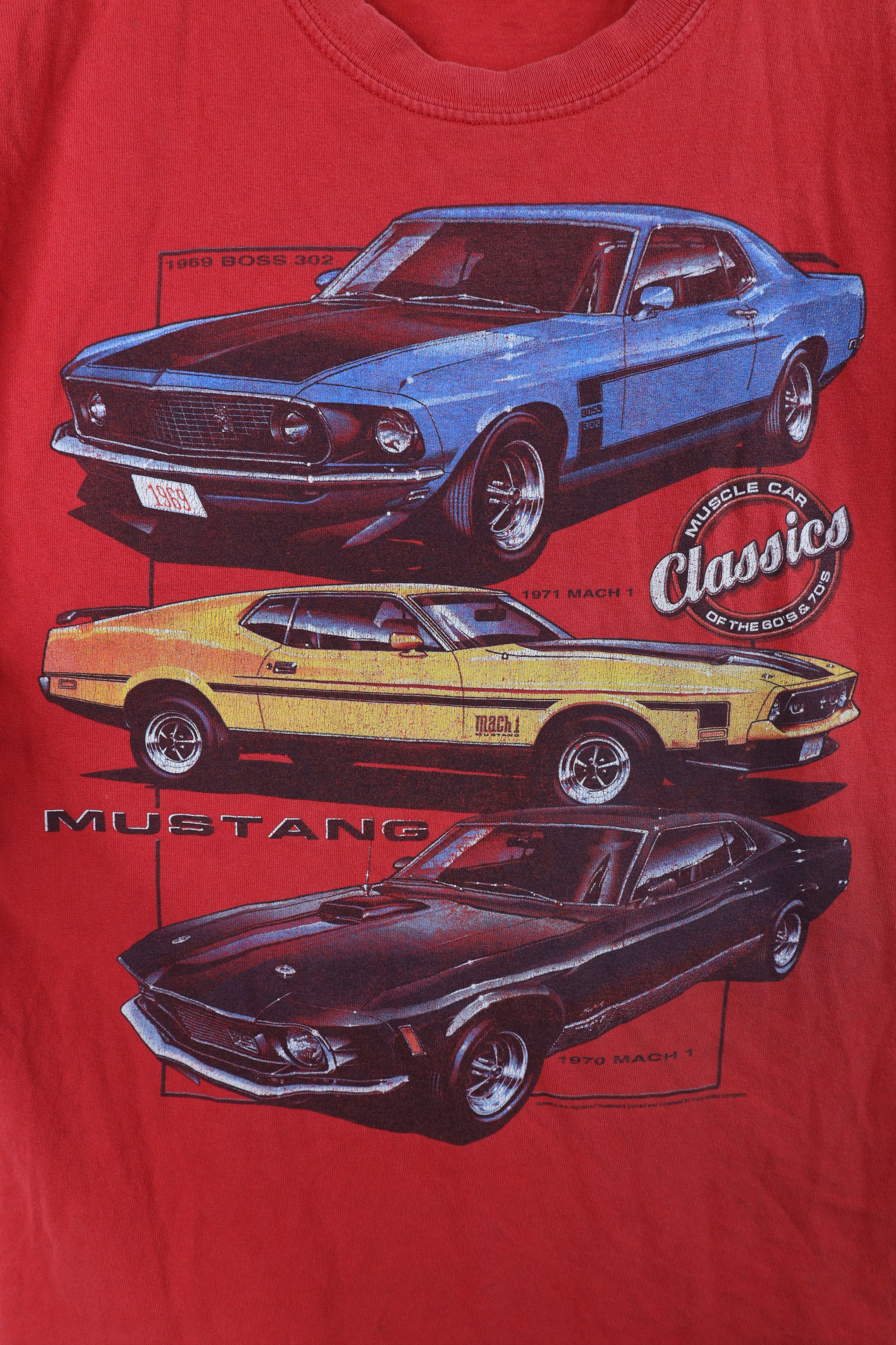 Vintage Vintage Y2K Ford Motor Co Mustang Muscle Car T-Shirt Red Size US L / EU 52-54 / 3 - 4 Thumbnail