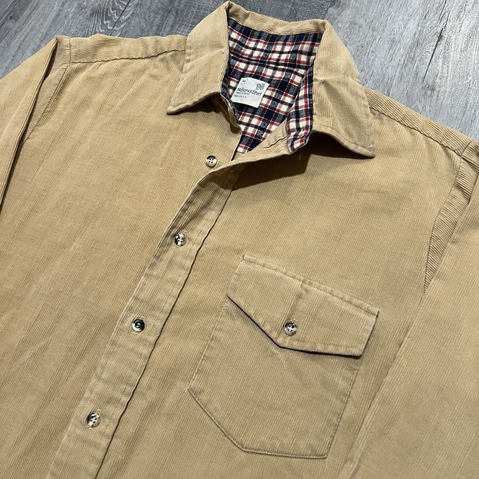 Vintage VTG 70s Coast To Coast National Shirt Corduroy Button Shirt Size US M / EU 48-50 / 2 - 3 Thumbnail