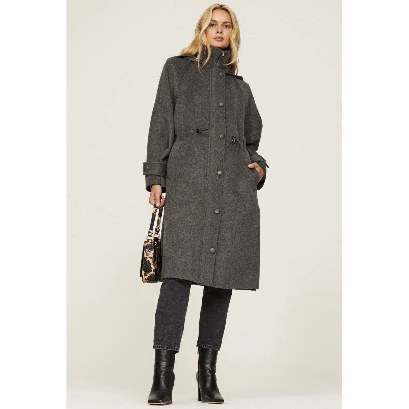 Jason Wu Jason Wu Drawstring Wool Coat - Size Xsmall Size XS / US 0-2 / IT 36-38 - 1 Thumbnail