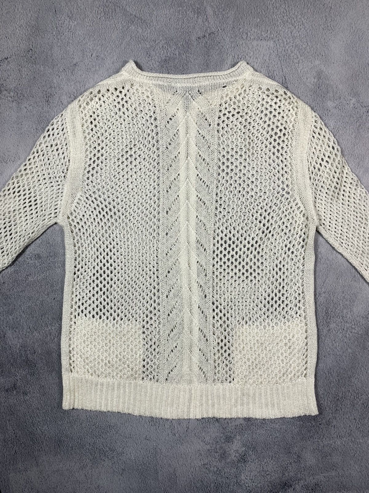 Japanese Brand Vintage AvantGarde mesh cardigan streetwear style size S Size S / US 4 / IT 40 - 7 Thumbnail