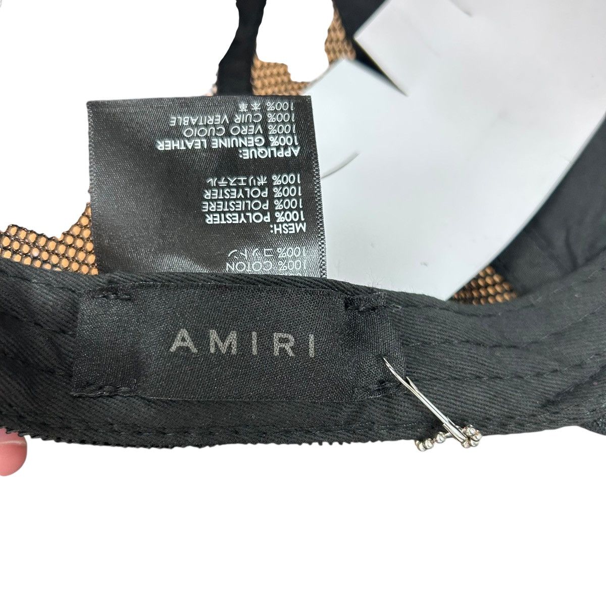 Amiri Amiri MA Logo Trucker Hat Black/Blue Size ONE SIZE - 5 Thumbnail