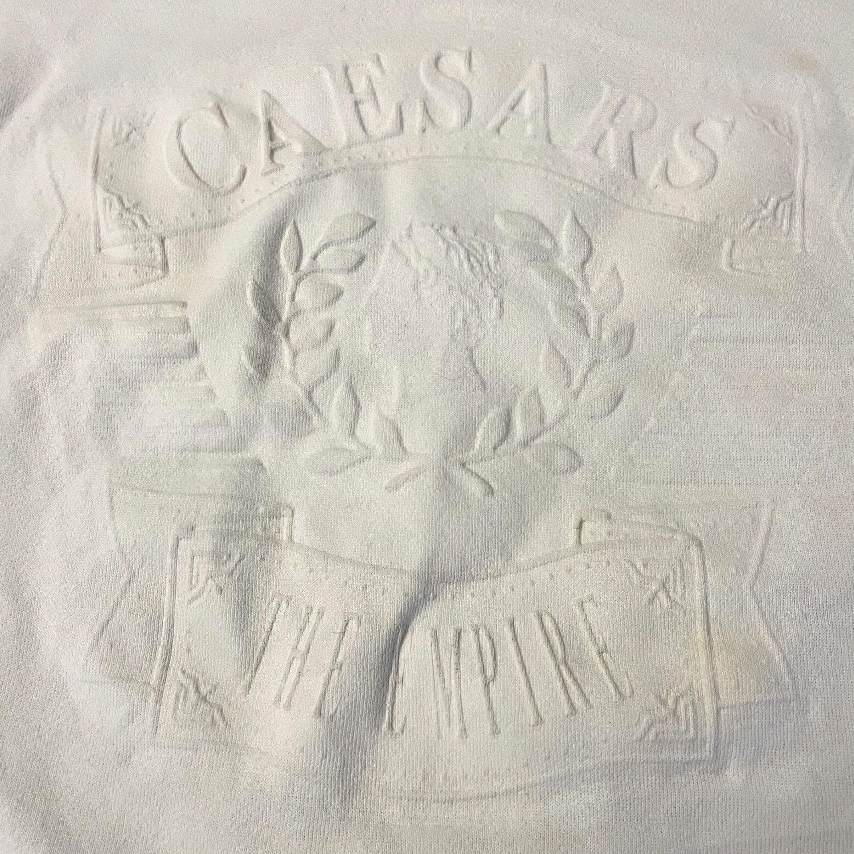 Palace VINTAGE Caesars Palace Sweatshirt Mens Adult Medium White 90s Las Vegas Logo Knit Crew Neck Long Sleeve Pullover Size US M / EU 48-50 / 2 - 5 Thumbnail