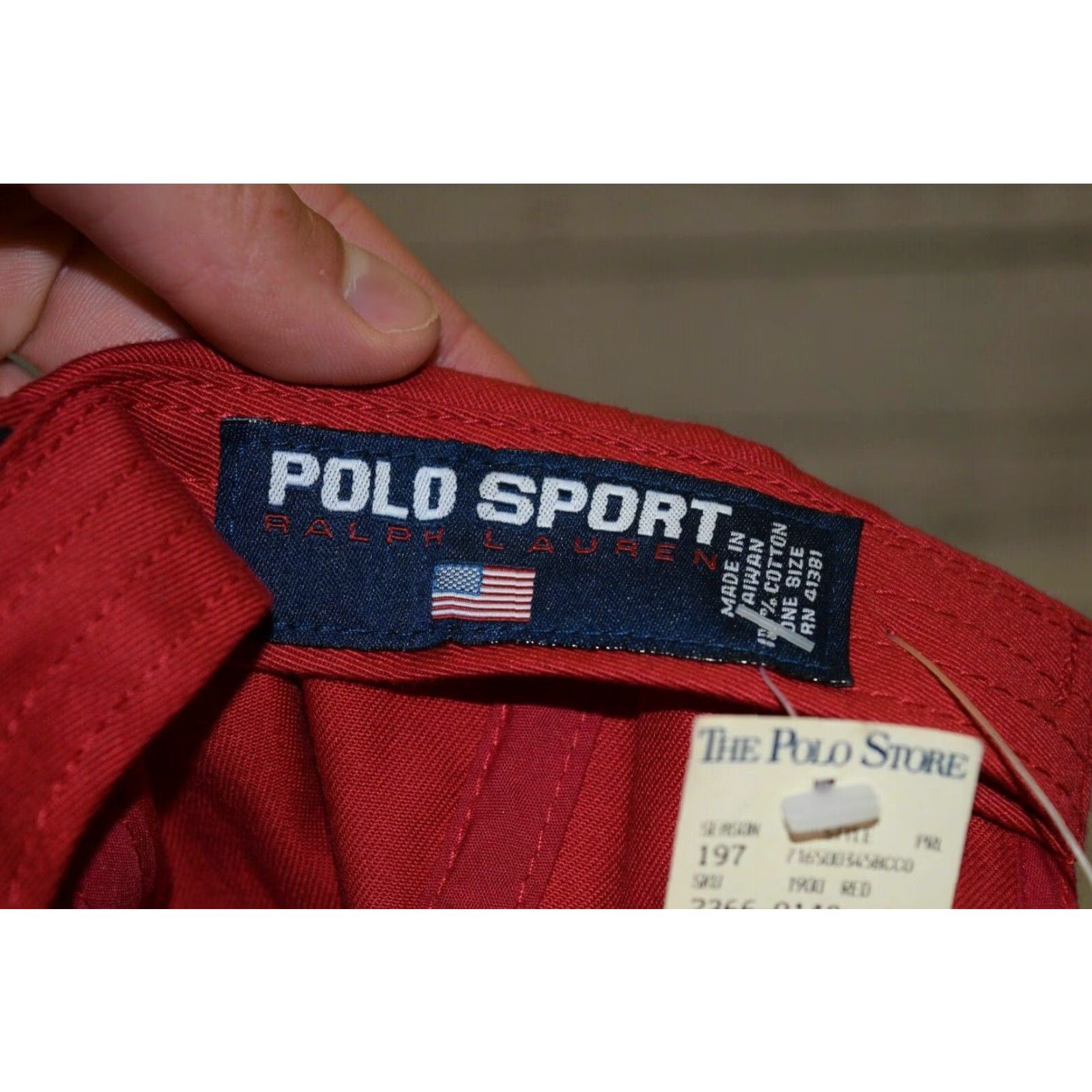 Polo Ralph Lauren VINTAGE Polo Ralph Lauren Sailing Hat One Size Red Adjustable 90s Mens Size US M / EU 48-50 / 2 - 6 Thumbnail