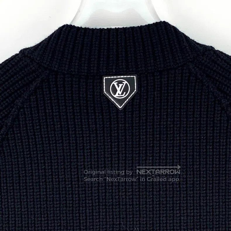 Louis Vuitton Louis Vuitton 24 black wool crew neck single-breasted slee Size US XXS / EU 40 - 5 Thumbnail