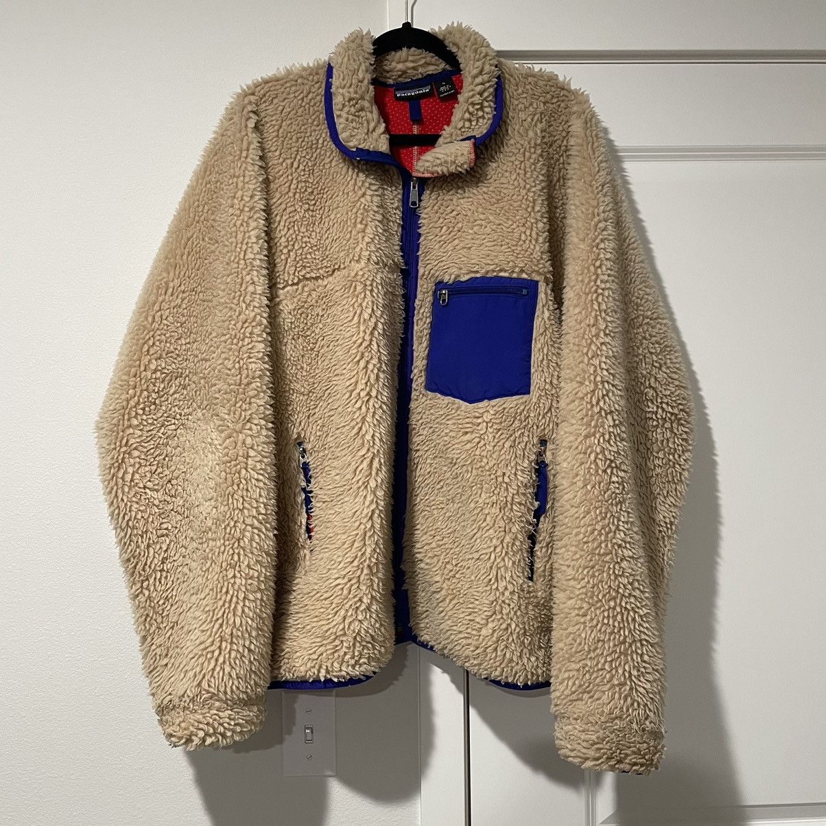 image of Fall 2000 Patagonia Oatmeal Deep Pile in Cream, Men's (Size XL)