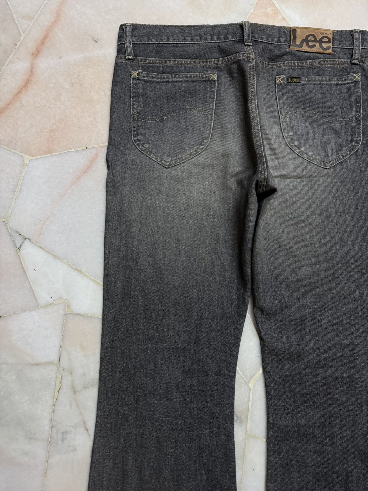 If Six Was Nine 💥Flare💥90s Lee Rider Sanforized Sand Washed Bootcut Jean Size US 34 / EU 50 - 15 Thumbnail