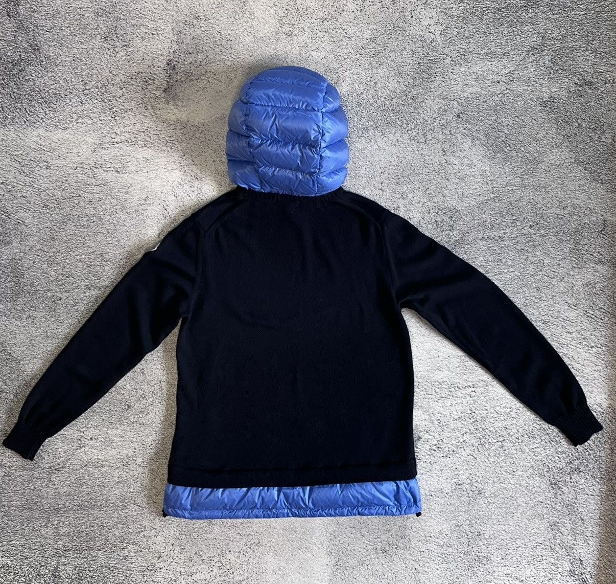 Moncler Moncler Maglione Tricot Girocollo Hybrid Knit Hoodie Sweater Size US L / EU 52-54 / 3 - 21 Thumbnail