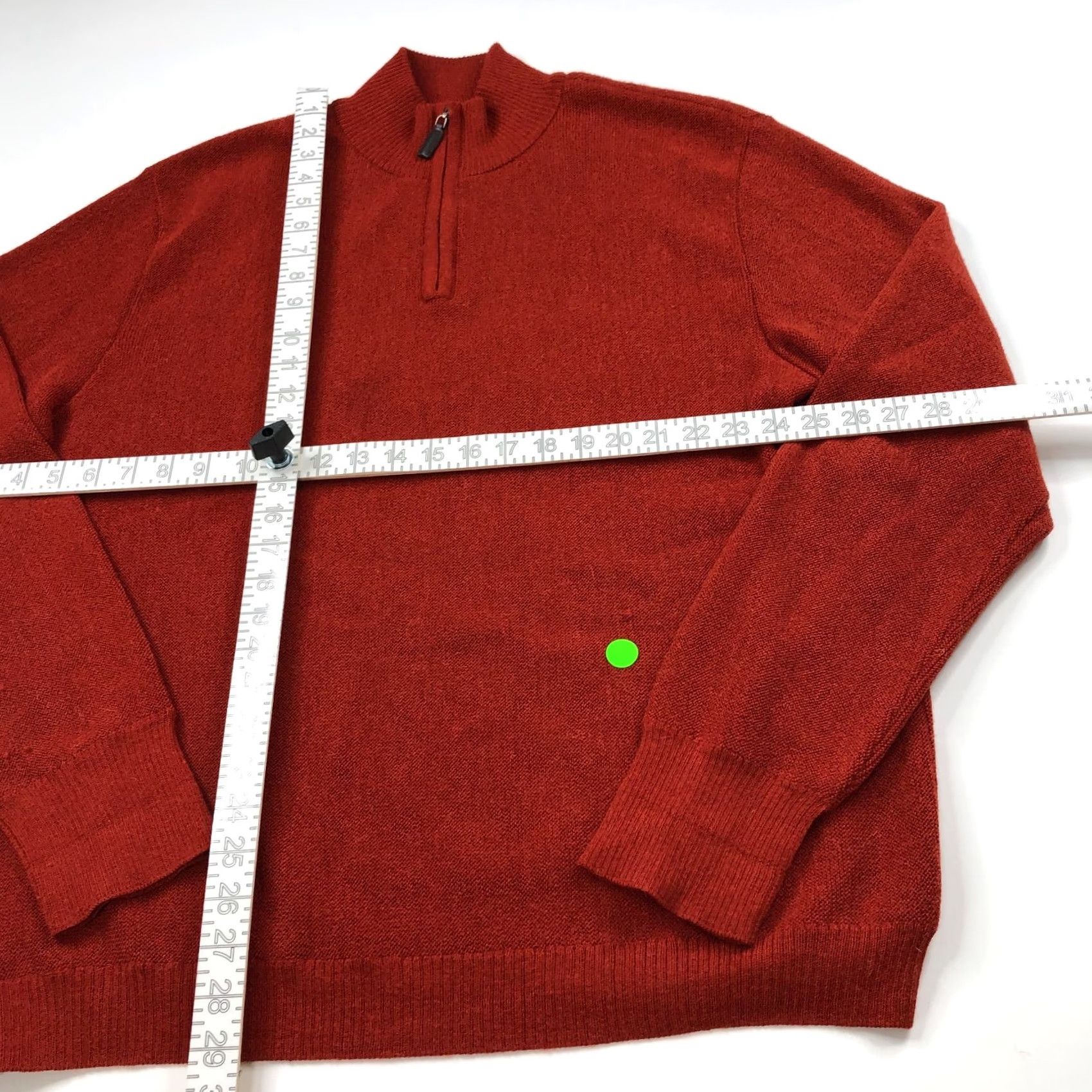 Paul Stuart Paul Stuart Pullover XL 100% Alpaca 1/4 Zip Mock Neck Sweater Orange Men Shirt Size US XL / EU 56 / 4 - 5 Thumbnail