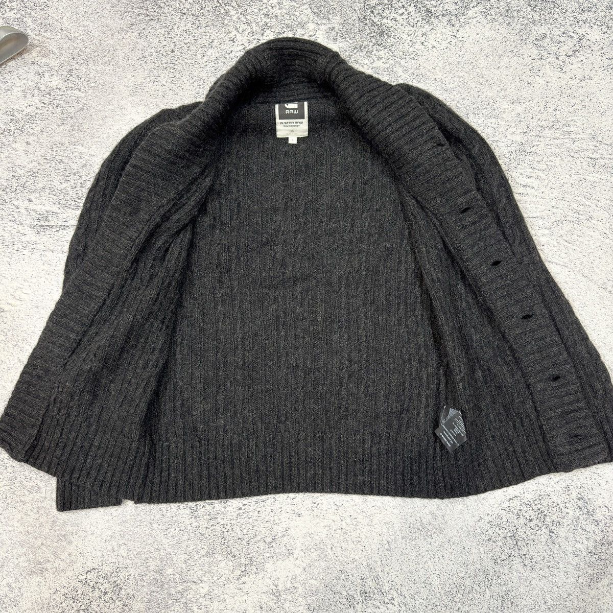 G-Star RAW Mens Wool Higging Cardigan Knit S size