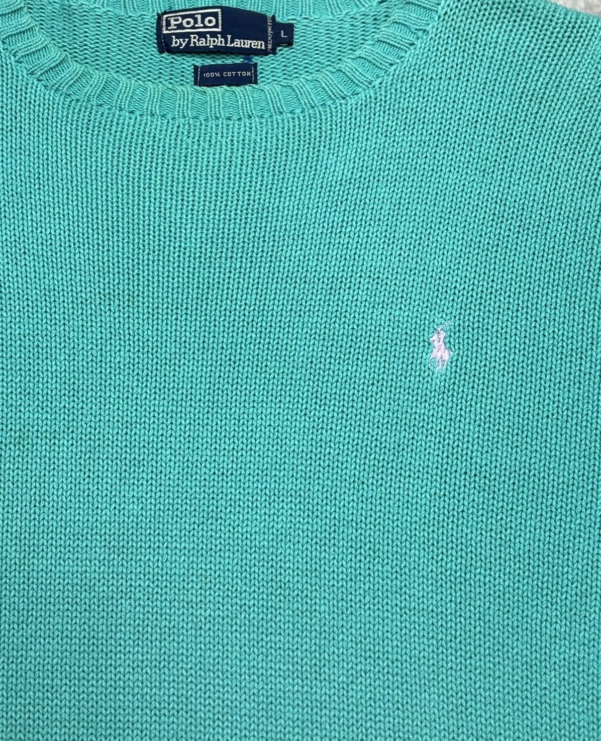 Ralph Lauren 90’s Vintage Polo Ralph Lauren Cotton Knit Sweater Size US L / EU 52-54 / 3 - 2 Thumbnail