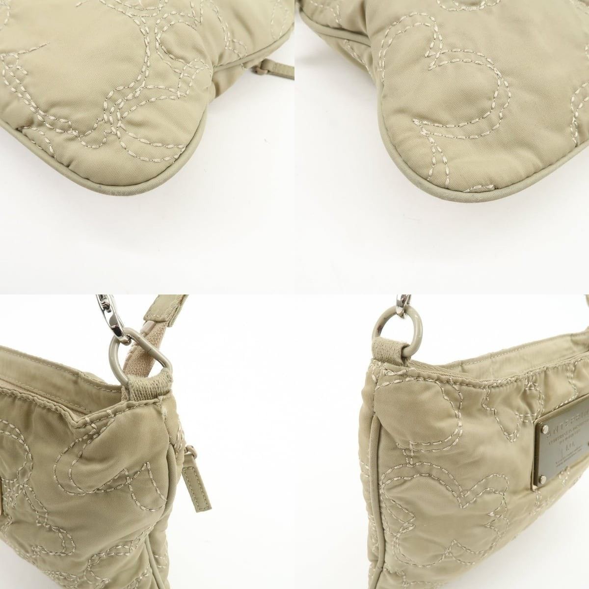 ANTEPRIMA Anteprima Quilted Nylon Shoulder Bag Beige Size ONE SIZE - 5 Thumbnail