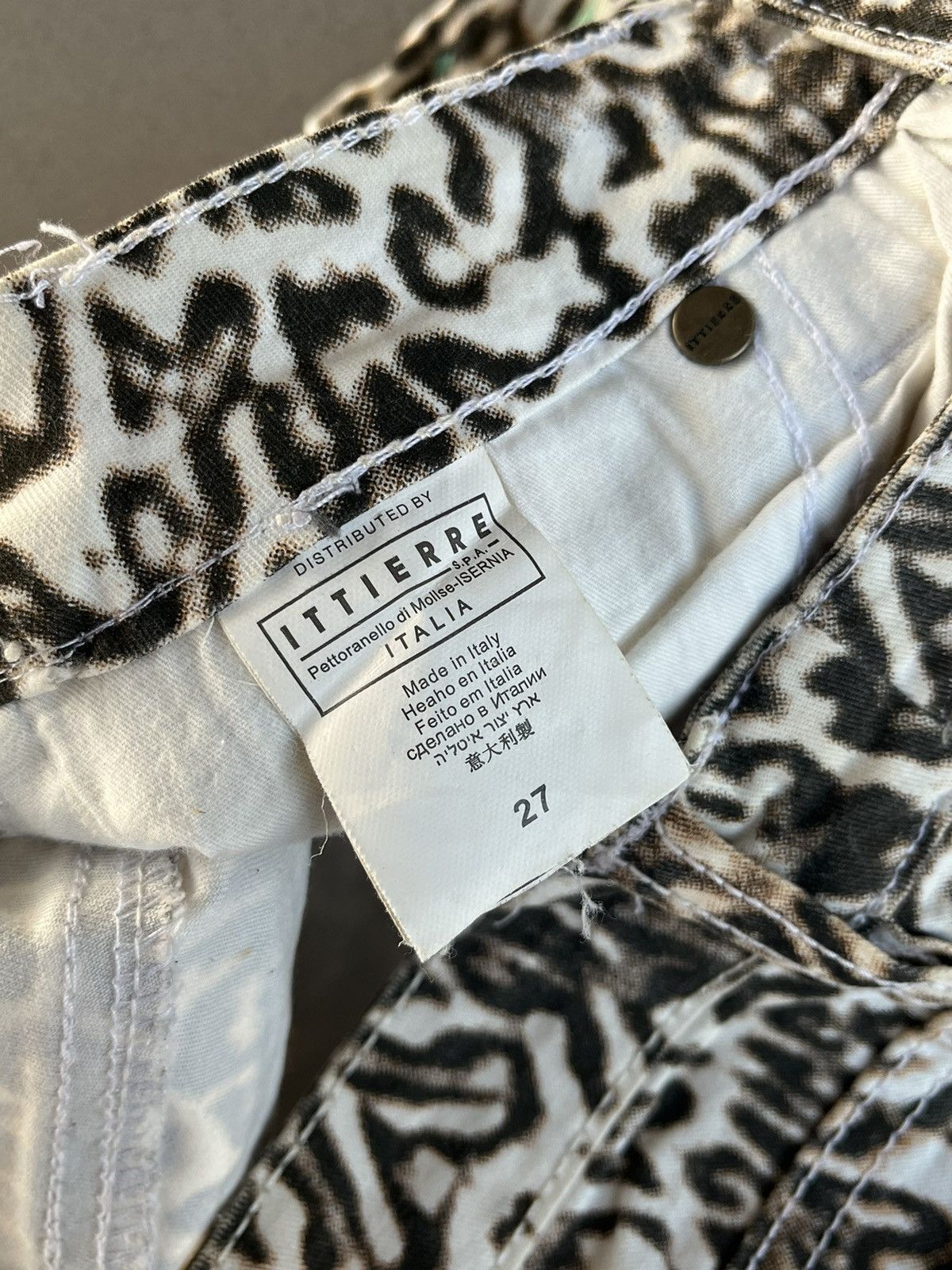 Just Cavalli SS01 Just Cavalli Abstract Paint Pants Size 27" / US 4 / IT 40 - 9 Thumbnail