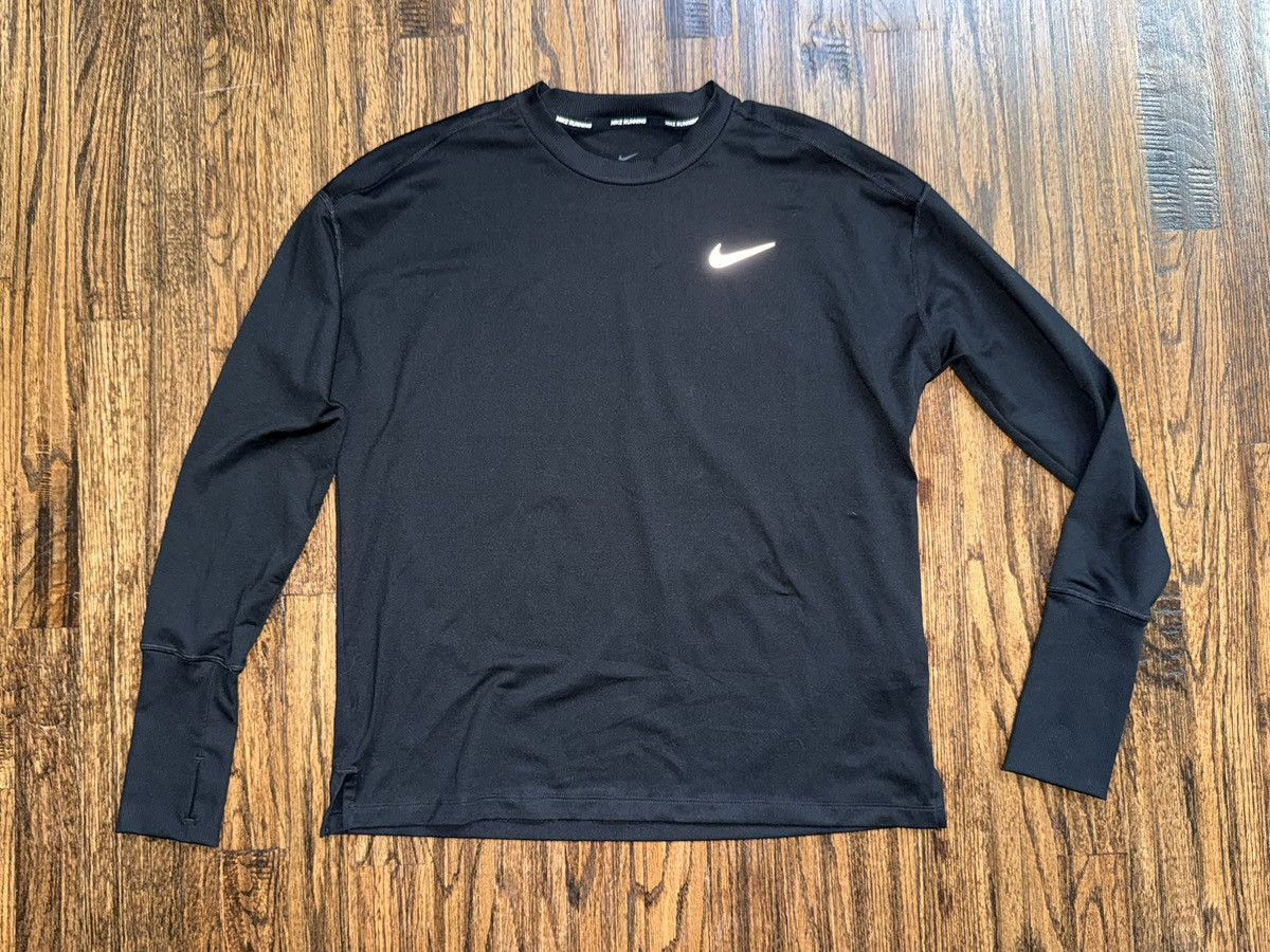 Nike Nike Dri Fit Black Women's Running Top L/S Round Neck Size M Size M / US 6-8 / IT 42-44 - 1 Thumbnail