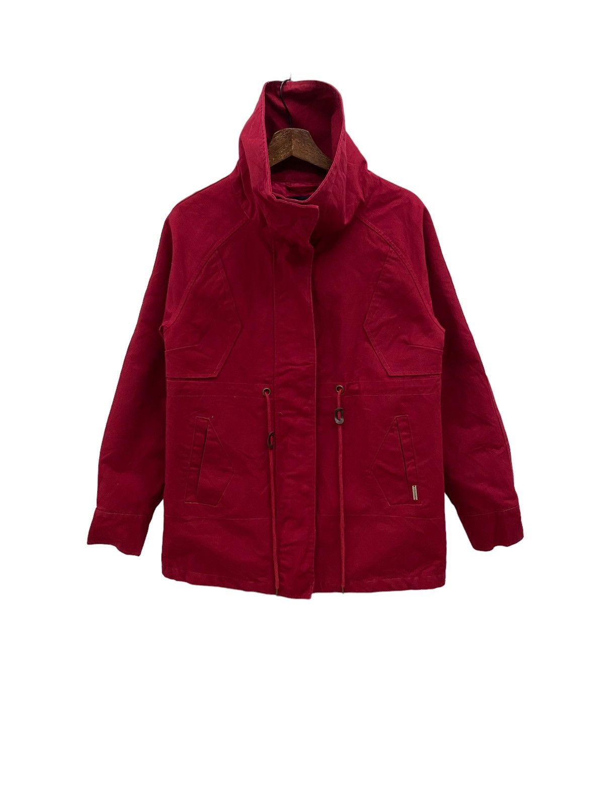 image of Best Offervintage 1997 Volcom Crewneck Parka Jacket in Red, Men's (Size Medium)