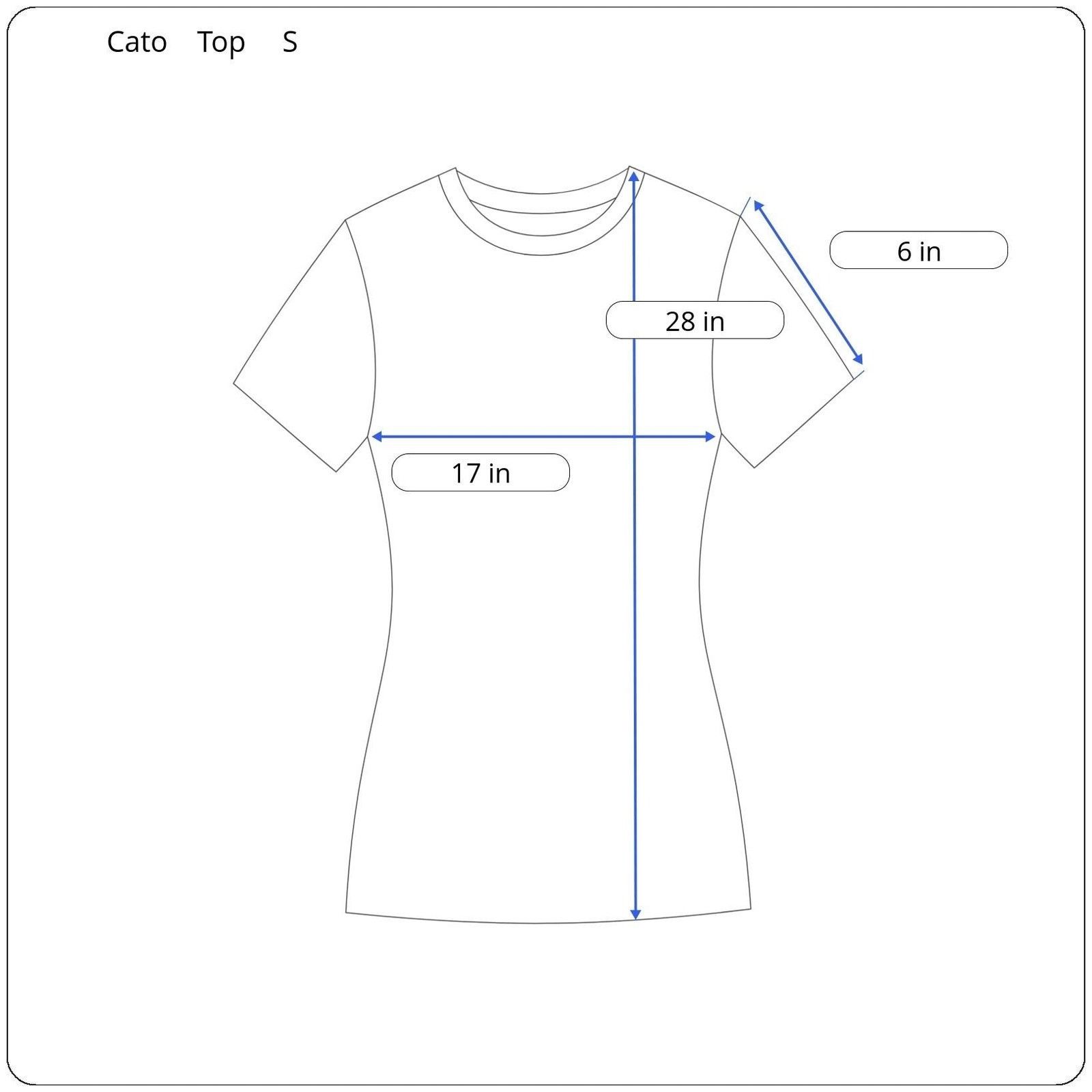 Other Cato Short Sleeve Top Women's Size Small Size S / US 4 / IT 40 - 5 Thumbnail