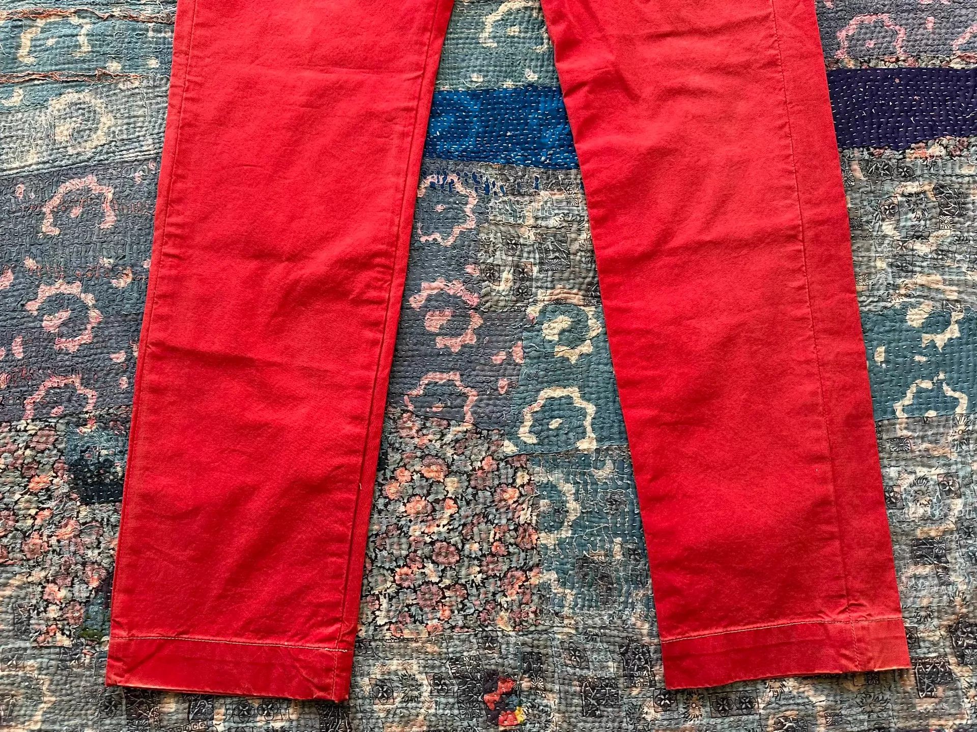 RRL Ralph Lauren RRL Washed Red Distressed Chino 32x32 Size US 32 / EU 48 - 6 Thumbnail