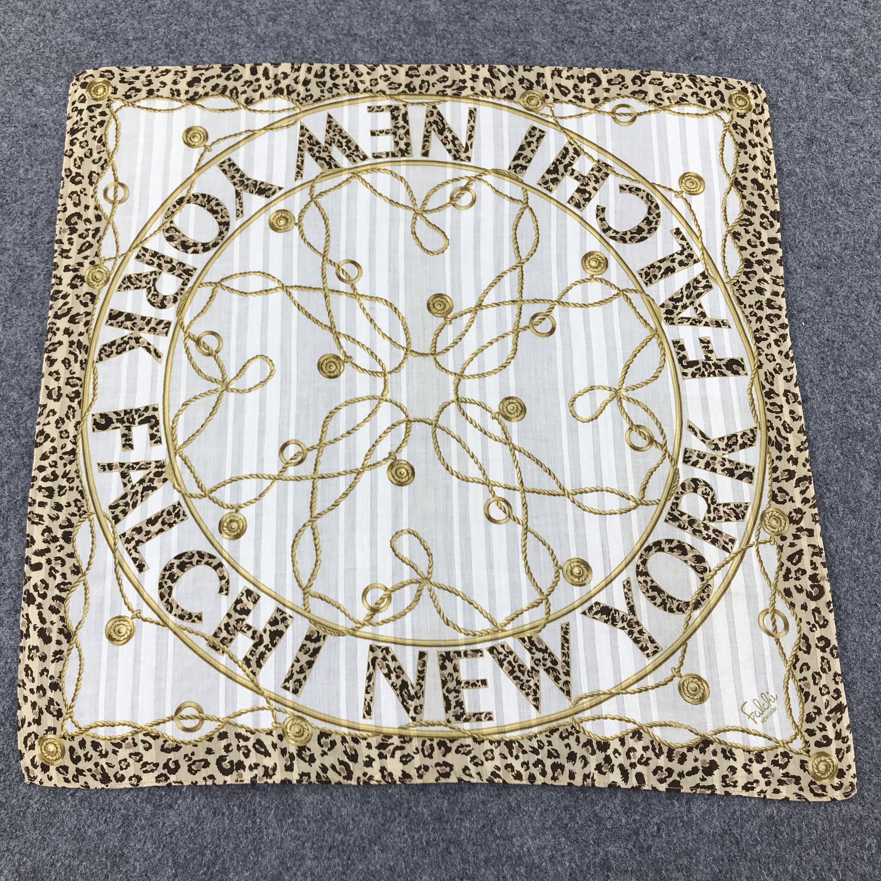 Vintage Falchi New York Handkerchief Neckerchief Bandana H272 Size ONE SIZE - 1 Thumbnail
