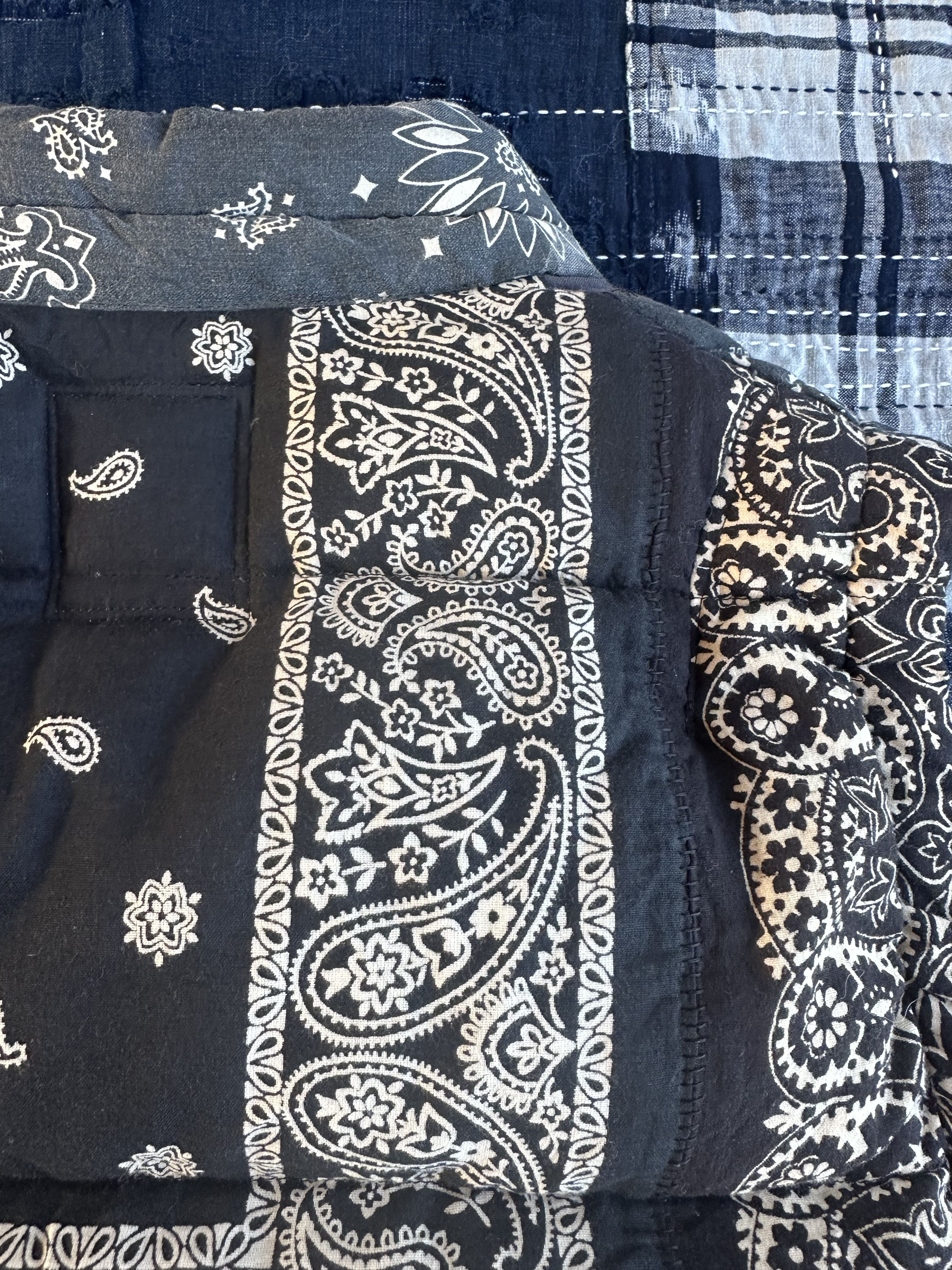 Visvim Vintage Black Bandana Vest Size US L / EU 52-54 / 3 - 7 Thumbnail