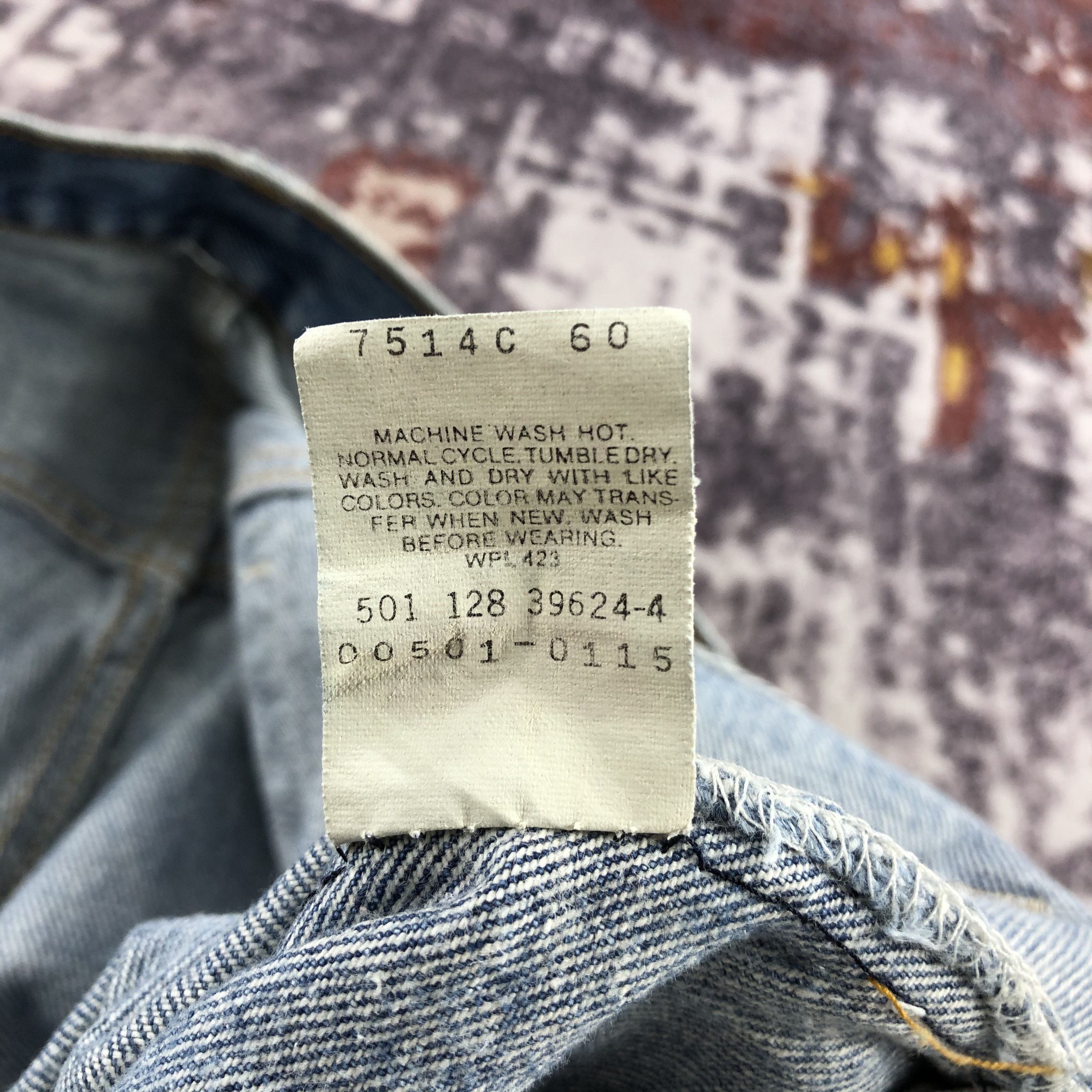 Levi's Vintage 90s Levis 501 Jeans-JM2704 Size US 35 - 18 Thumbnail