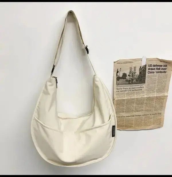 Japanese Brand Large Capacity Nylon Hobos/Crossbody Bags Unisex Size ONE SIZE - 4 Thumbnail