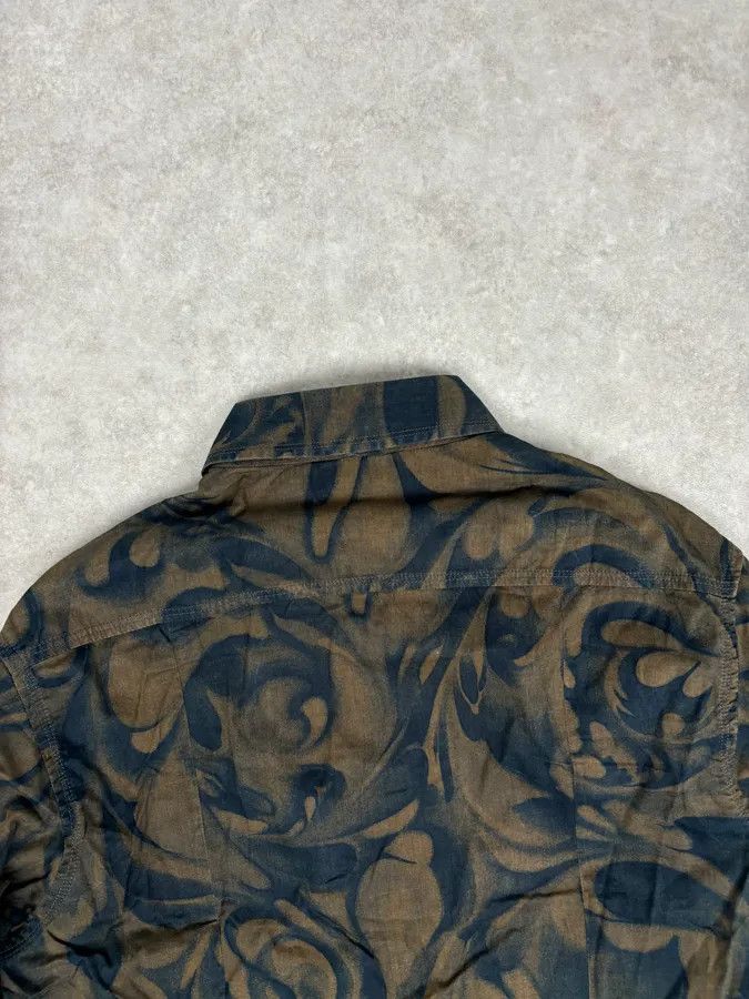 Gianfranco Ferre 2000s Gianfranco Ferré Brown Floral Print Shirt Size US M / EU 48-50 / 2 - 6 Thumbnail