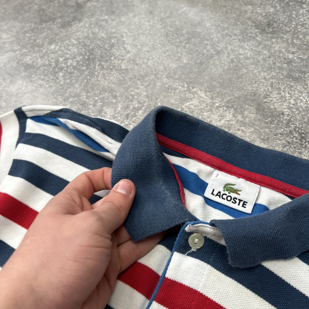 Lacoste Mens Lacoste Small logo Streetwear multicolor polo Size US XL / EU 56 / 4 - 6 Thumbnail