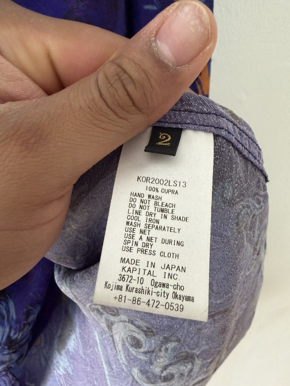 Kapital Kapital Virgin Mary Cupra Shirt Size US M / EU 48-50 / 2 - 6 Thumbnail