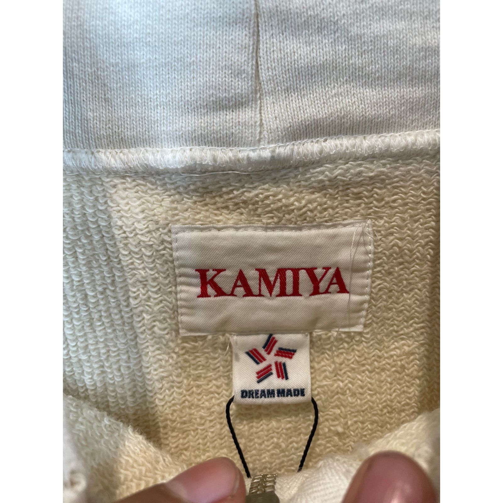 Other KAMIYA Distressed Flames Zip Up Beige Used XL Size US XL / EU 56 / 4 - 5 Thumbnail